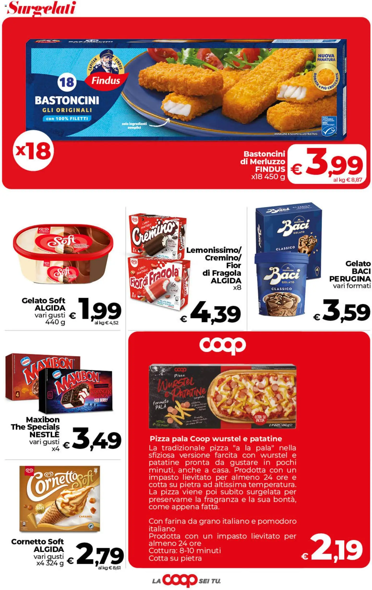 Volantino COOP del 01/09/2026 | Pagina: 19 | Prodotti: Gelato, Pomodoro, The, Ingredienti