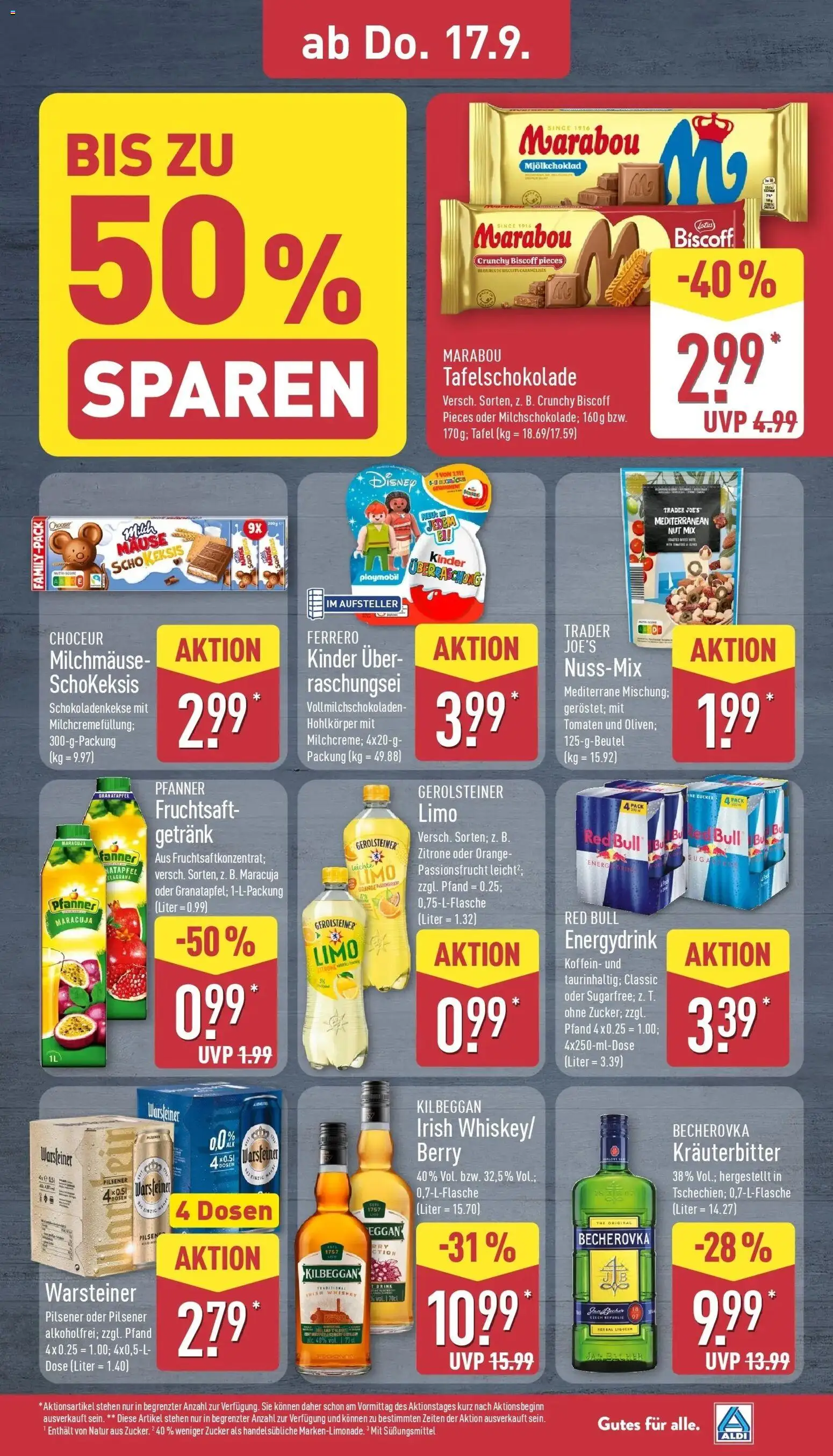 Aldi Aktueller Prospekt (ab 15.09.2026) » Angebote Online | Seite: 35 | Produkte: Energy, Tomaten, Zitrone, Whiskey