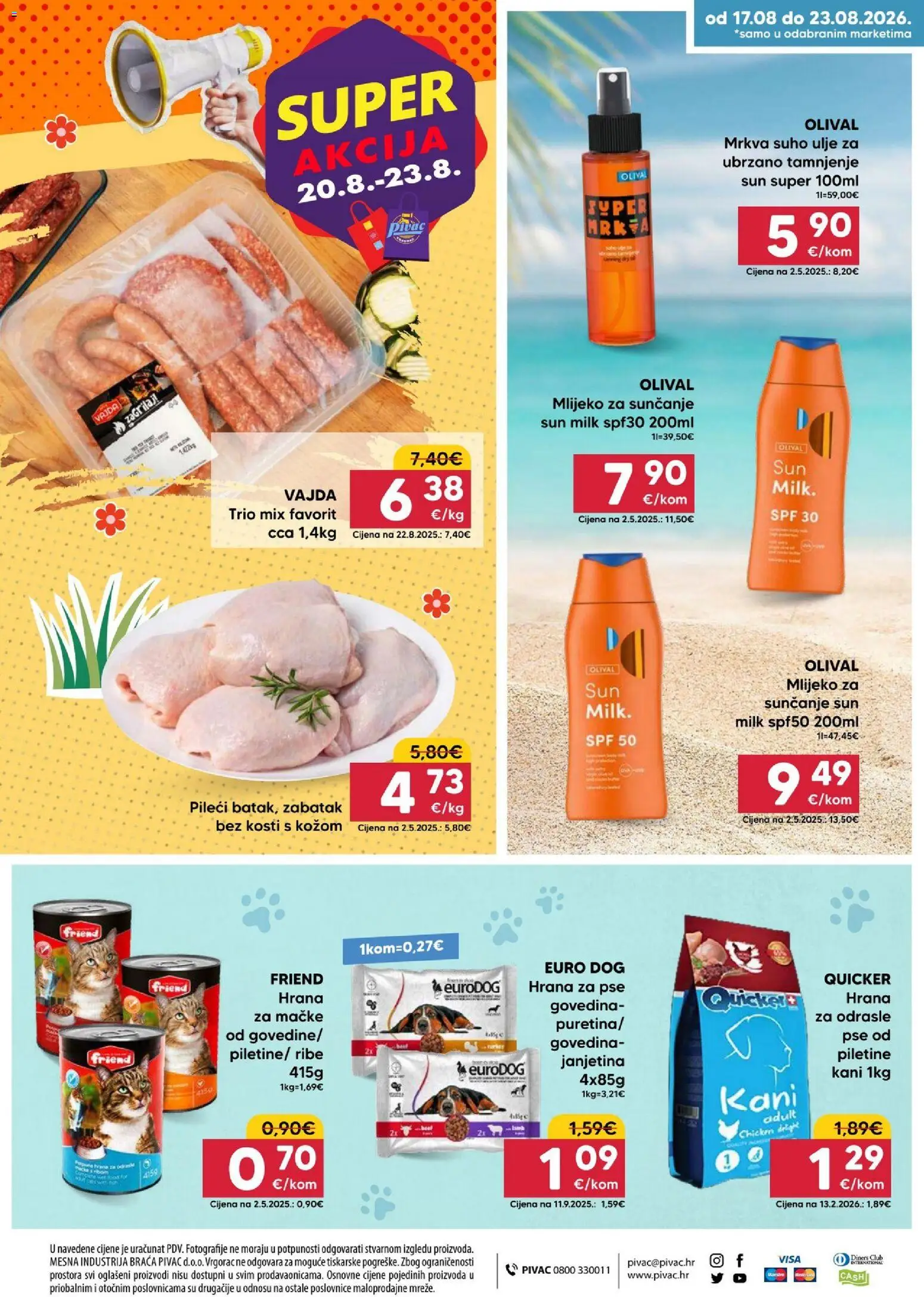 Pivac katalog | vrijedi od 17.08.2026 | Stranica: 16 | Proizvodi: Janjetina, Mlijeko za sunčanje, Mrkva, Hrana za mačke
