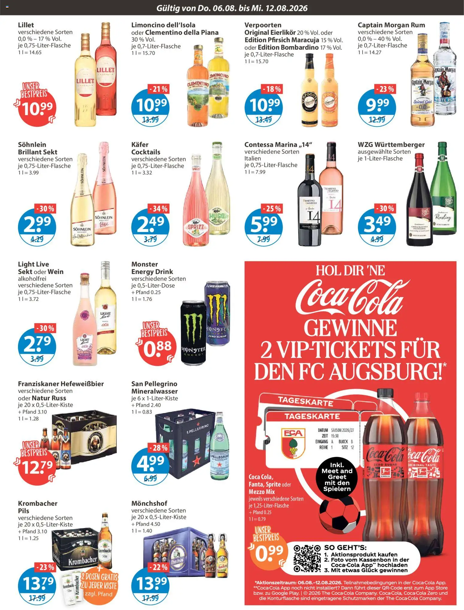 V-Markt Angebote – gültig ab 06.08.2026 | Seite: 9 | Produkte: Mezzo mix, Energy, Rum, Hugo