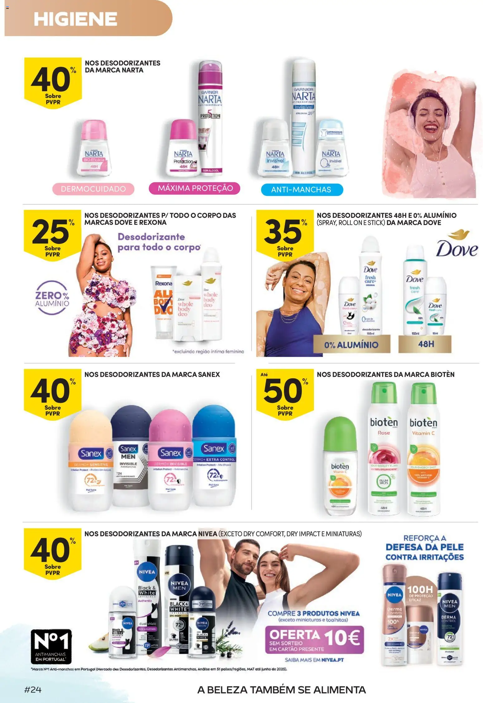 Continente Beleza Brilho com sabor a verão │ válido de 07/07/2026 | Página: 24 | Produtos: Desodorizante