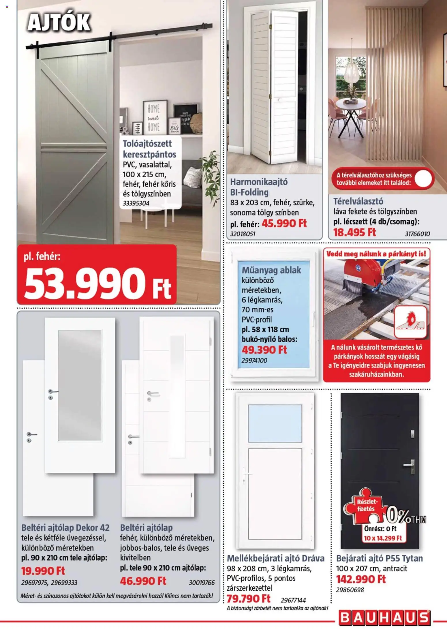 Bauhaus akciós ujság - amely érvényes a következő dátumtól: 02.04.2026 | Oldal: 29 | Termékek: Bejárati ajtó, Ablak, Ajtók, Térelválasztó