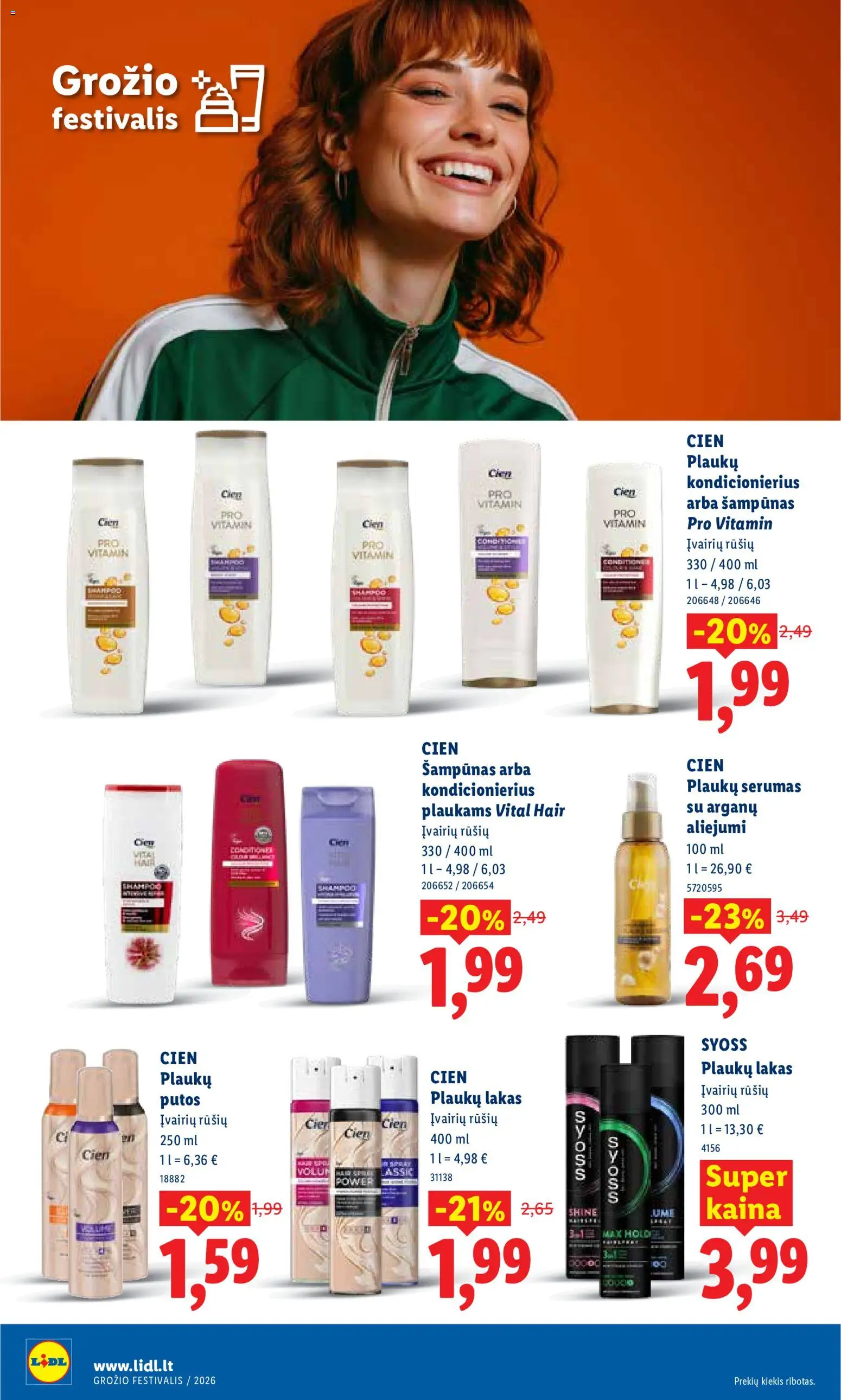 LIDL akcijos nuo 11.05.2026 | Puslapis: 26 | Prekių: Šampūnas, Kondicionierius