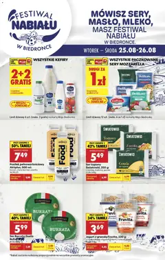 Pogląd oferty "Biedronka gazetka - Festiwal nabiału" - ważna od 25.08.2026