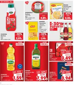 Pasirana rajčica, 500 g MPC 2.5.2025=0,79€ (=1 kg 0,98€) - Pregled kataloga iz trgovine Kaufland, vrijedi od 20.05.2026 | Stranica: 14 | Proizvodi: Pasirana rajčica, Podravka, Ocat, Pasta