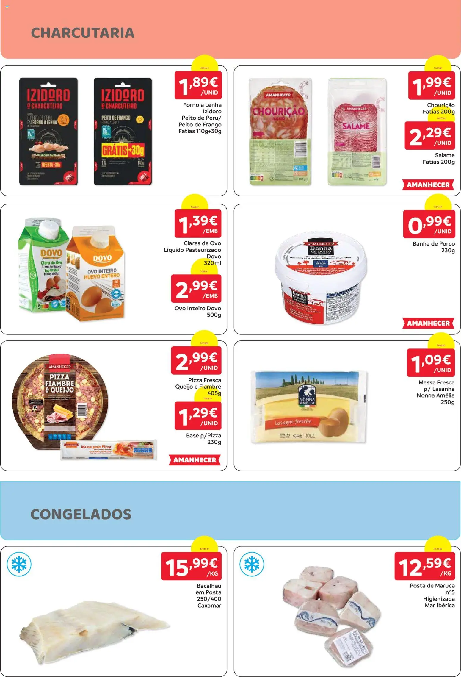 Amanhecer folheto Madeira │ válido de 29/10/2026 | Página: 4 | Produtos: Fiambre, Peito de frango, Frango, Salame