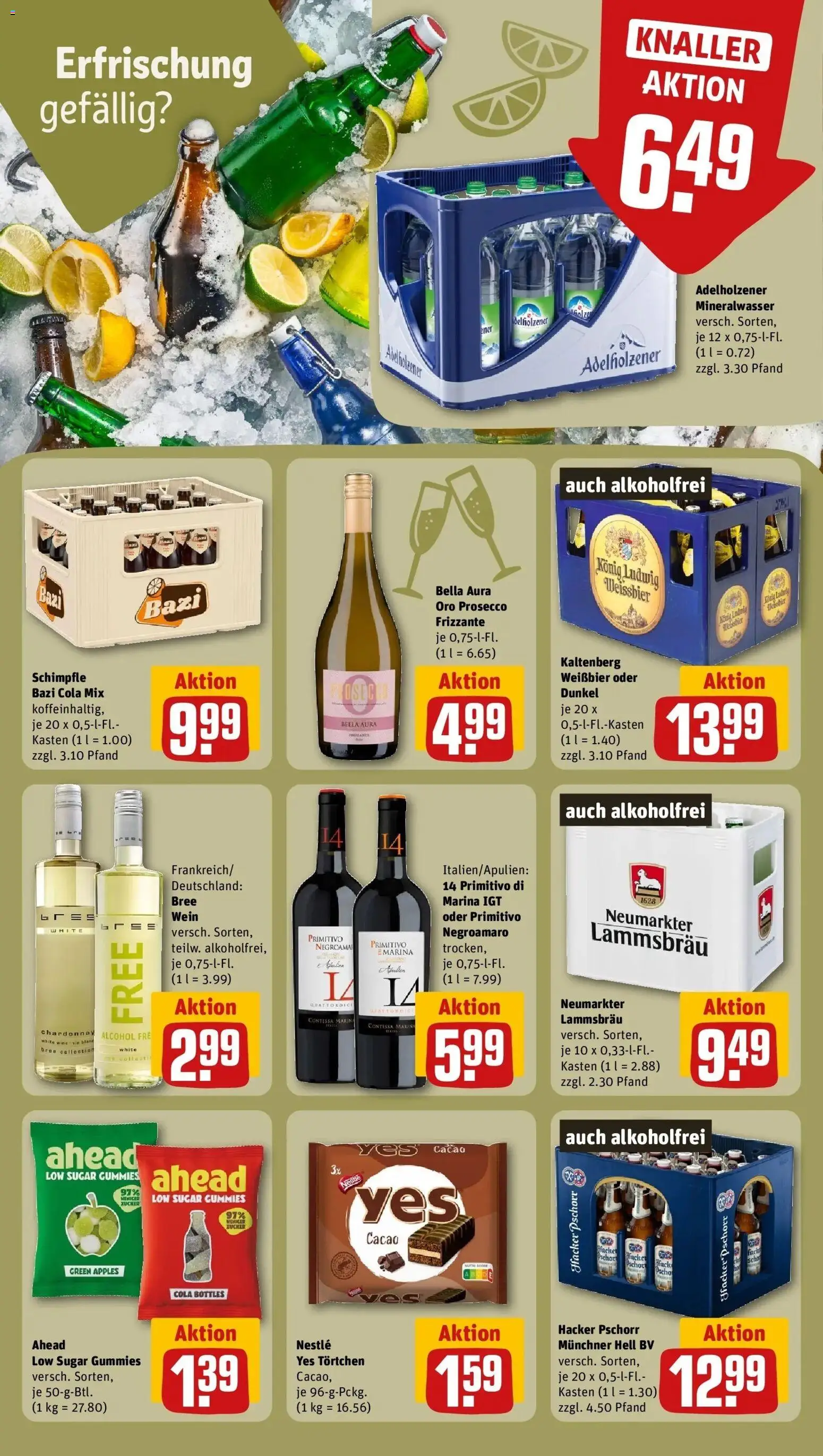 REWE Prospekt ab 28.09.2026 zum Blättern » Angebote | Seite: 25 | Produkte: Cola, Weißbier, Mineralwasser, Wein