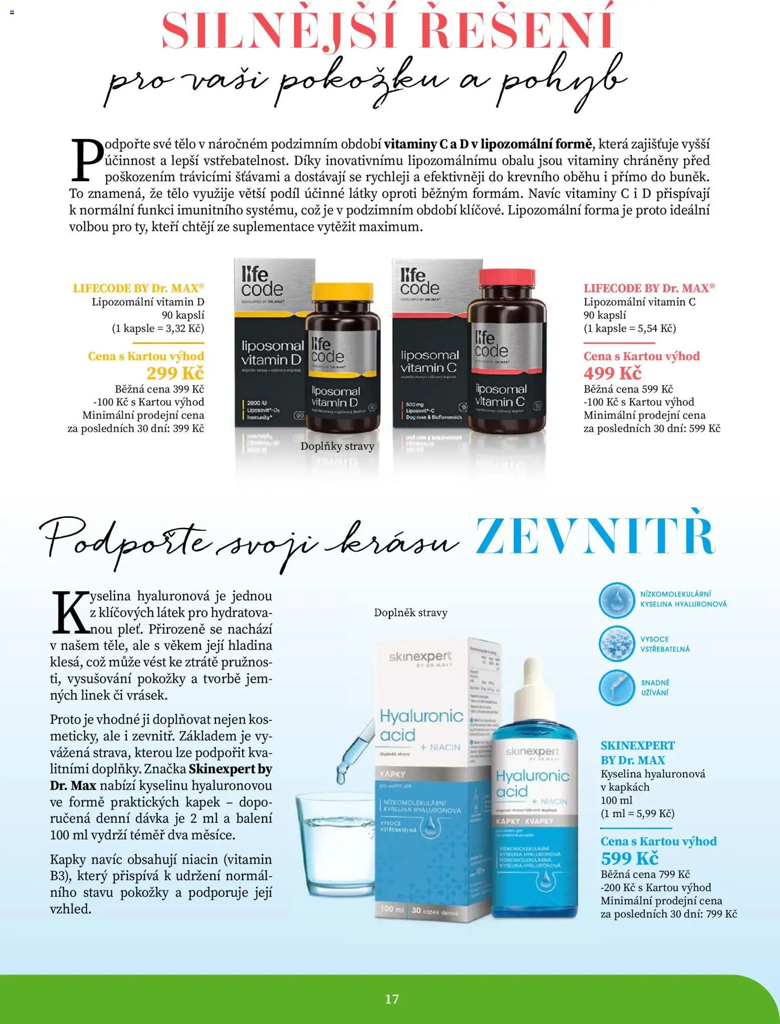 Dr. Max magazín od 01.09.2026 | Strana: 17 | Produkty: Vitamíny, Vitamin D, Forma, Koš