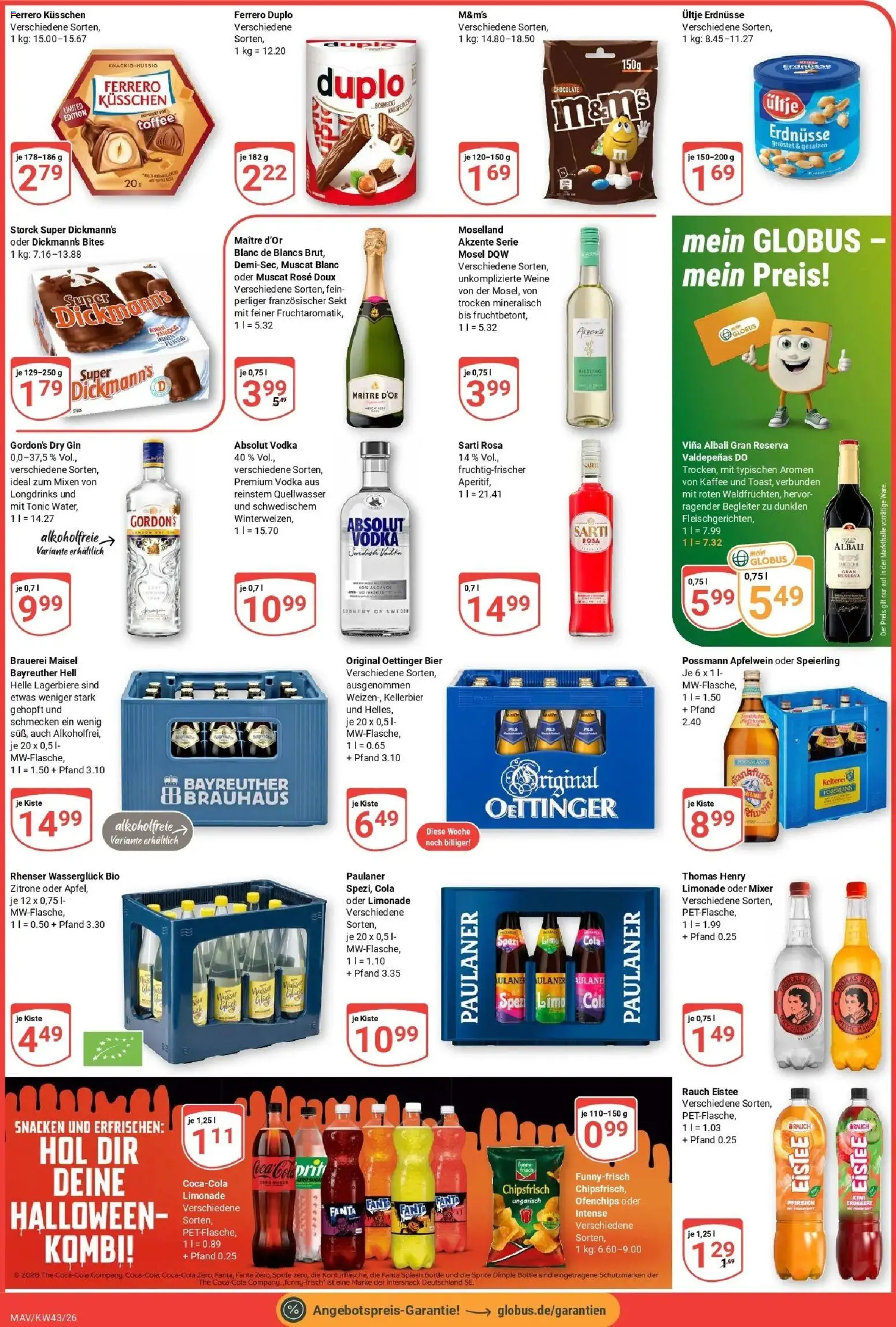 Globus Prospekt Mannheim (ab 19.10.2026) » Angebote online | Seite: 3 | Produkte: Pils, Limonade, Zitrone, Paulaner