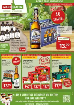 Markgrafen Prospekt ab 15.06.2026 gültig | Seite: 4 | Produkte: Bitburger, Monchshof, Mezzo mix, Veltins