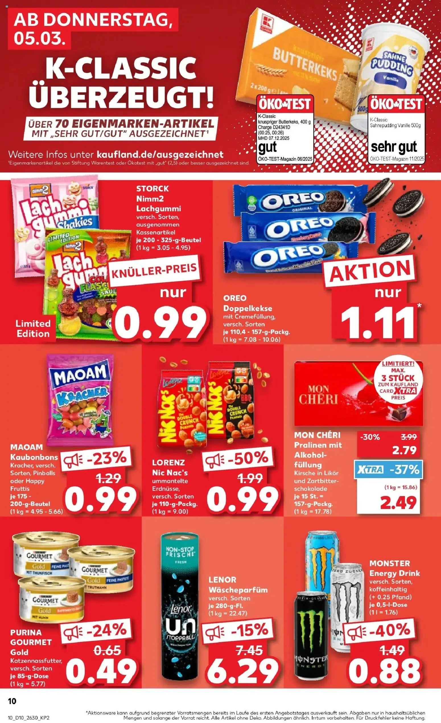 Kaufland Prospekt Leipzig	 – gültig ab 05.03.2026 | Seite: 10 | Produkte: Energy, Likör, Pudding, Monster