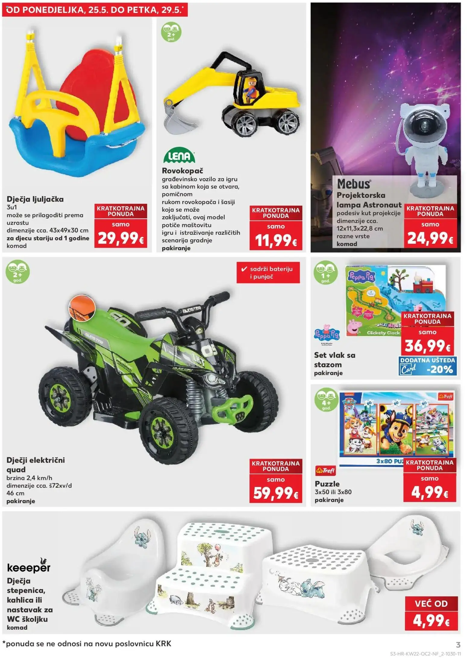 Kaufland katalog | vrijedi od 26.05.2026 | Stranica: 3 | Proizvodi: Ljuljačka