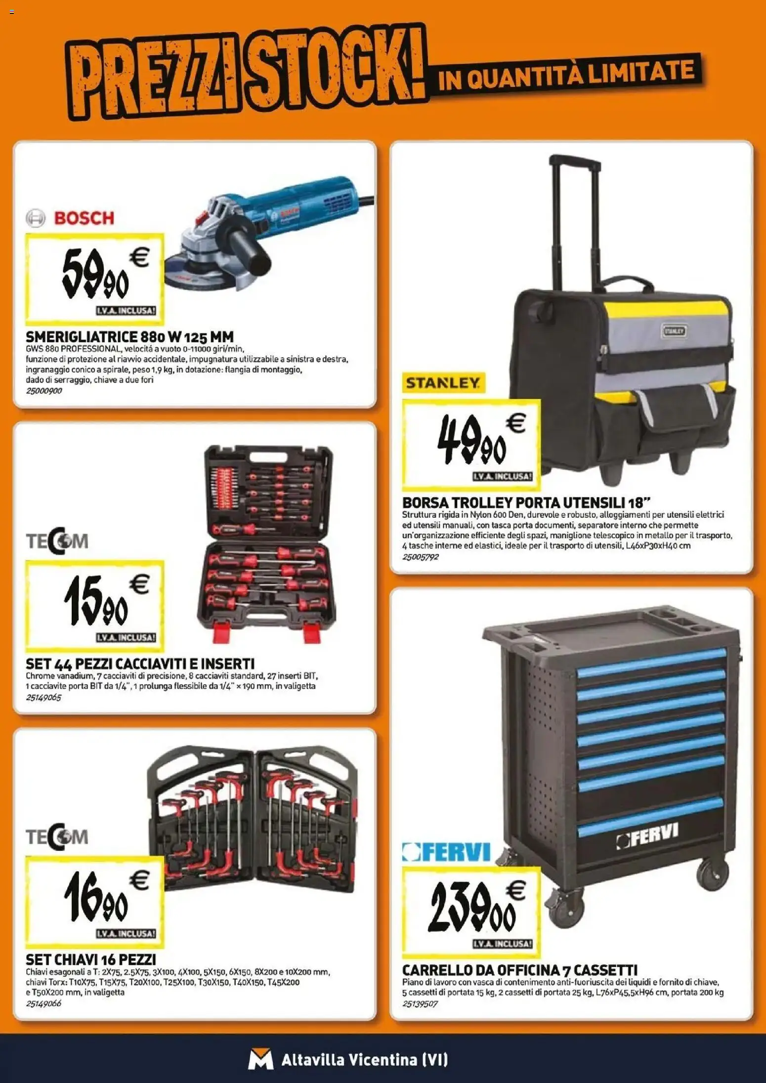 Nuovo TECNOMAT catalogo Altavilla Vicentina dal 29/10/2026 > offerte anteprima 🛍️ | Pagina: 19 | Prodotti: Carrello, Cacciavite, Borsa, Trolley