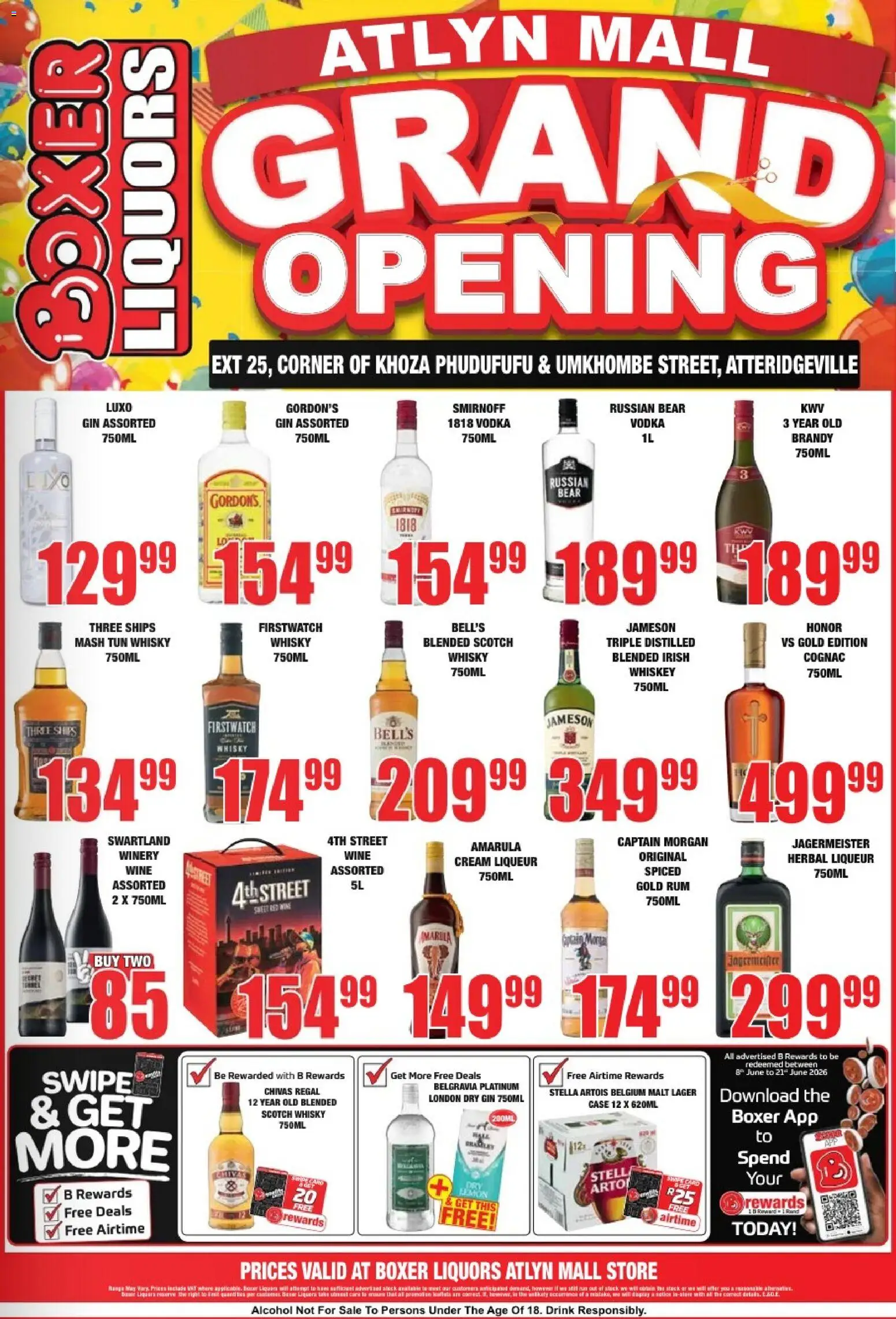 New Boxer catalogue – valid from 22.05.2026 | Page: 2 | Products: Case, Rum, Gin, Whiskey