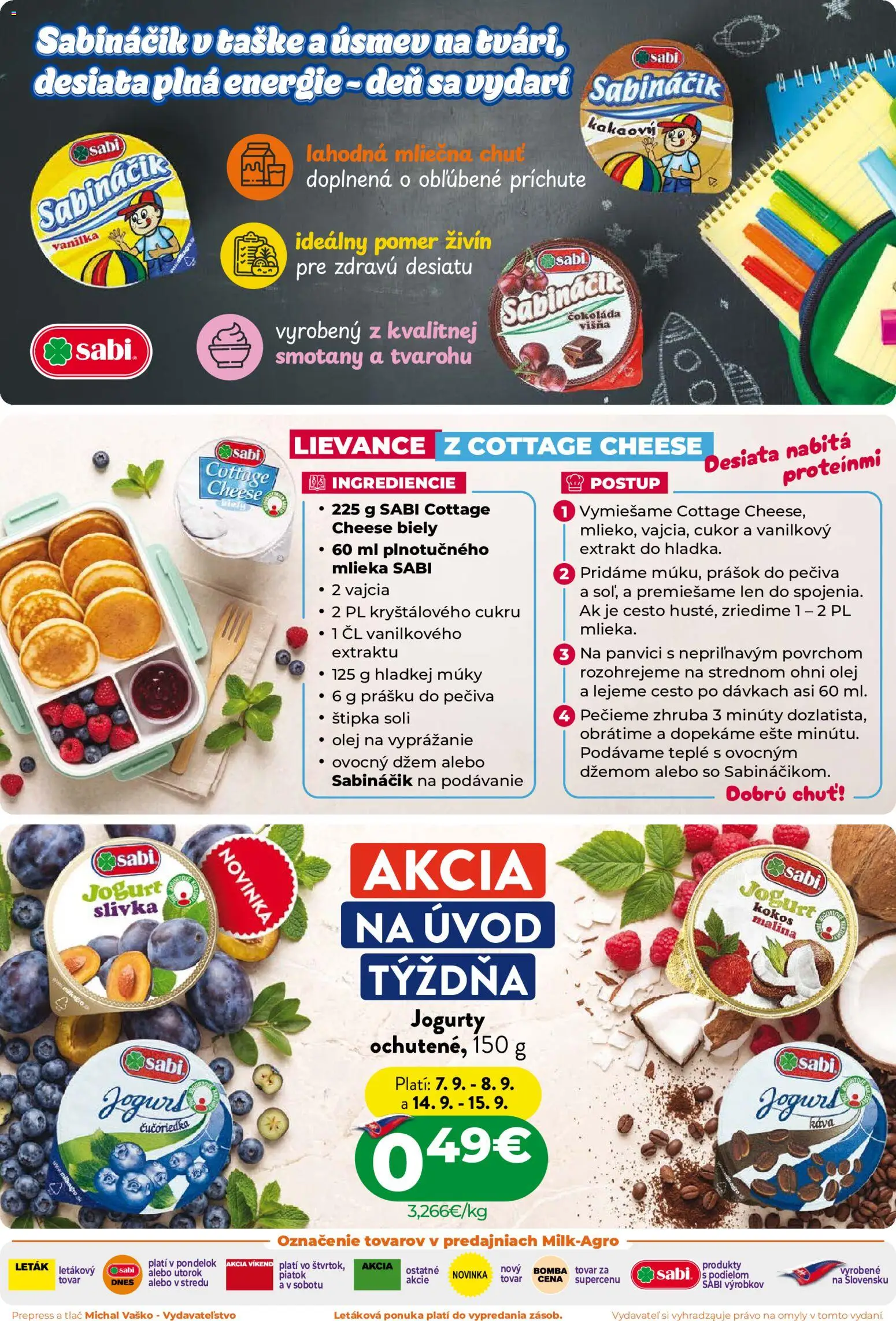 Nové Milk Agro akcie – leták je platný od 02.09.2026 | Strana: 2 | Produkty: Kokos, Vajcia, Olej, Čokoláda