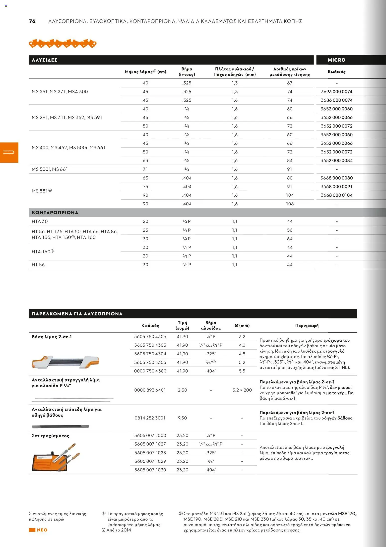 Stihl - Κατάλογος – σε ισχύ από 01/02/2026 | Σελίδα: 77