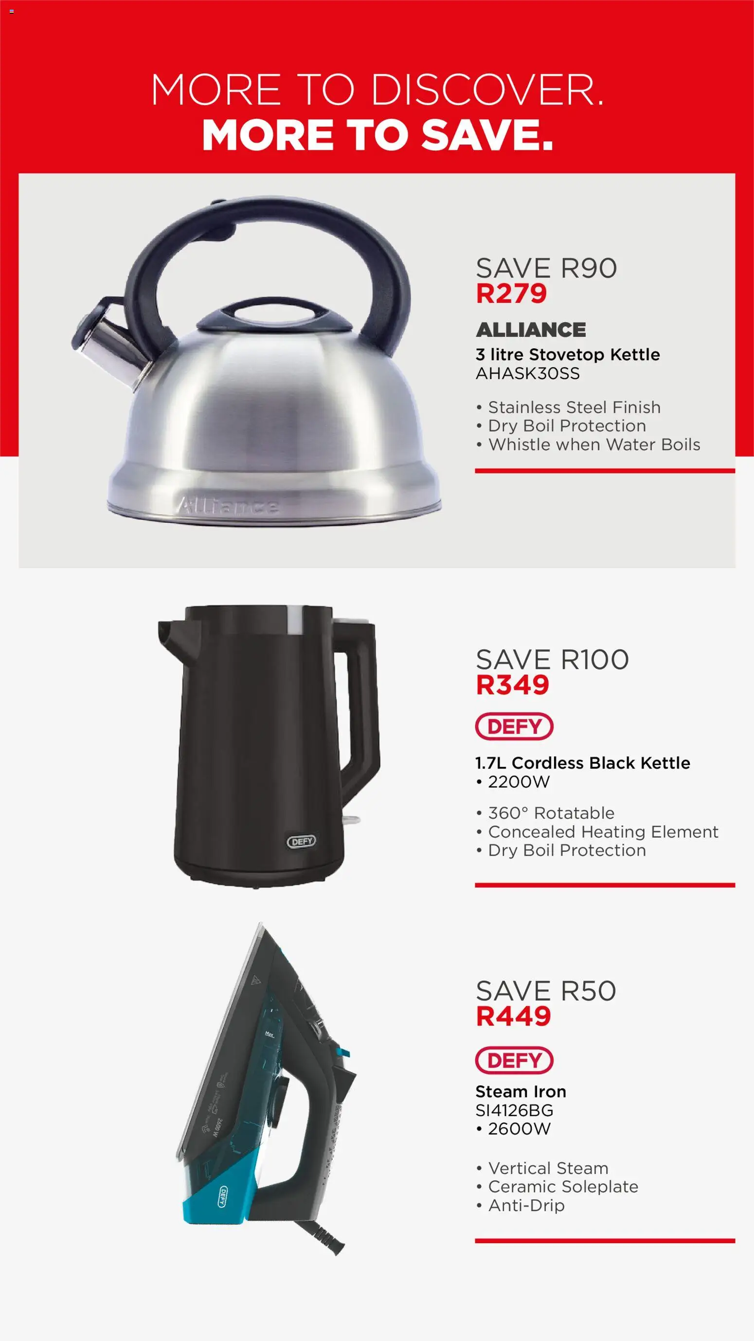 New House and Home catalogue – valid from 07/09/2026 | Page: 15 | Products: Kettle, Iron, Water
