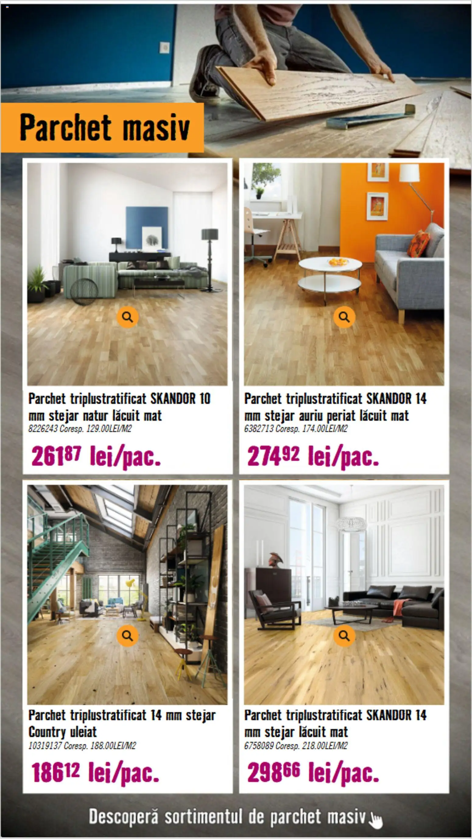 Noul catalog Hornbach – valabil de la 15.09.2026 | Pagină: 8 | Produse: Parchet