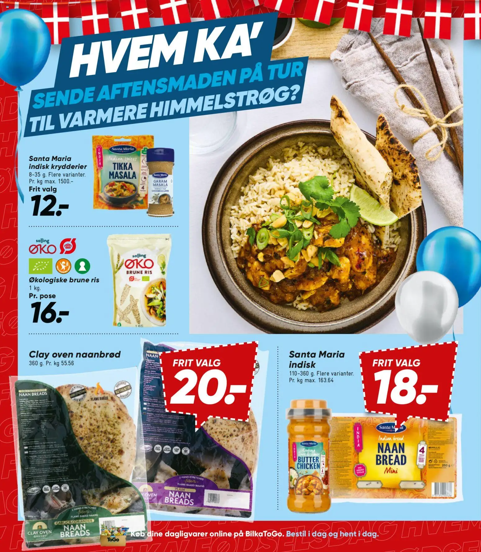 Bilka tilbudsavis – gyldig fra 24/07/2026 | Side: 14 | Produkter: Ris, Naanbrød