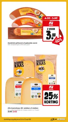 Zandvliet grillworst of gekookte worst, Alle verpakkingen à 150-250 gram - Voorbeeld van een folder van Jumbo, geldig van 09-09-2026 | Pagina: 23