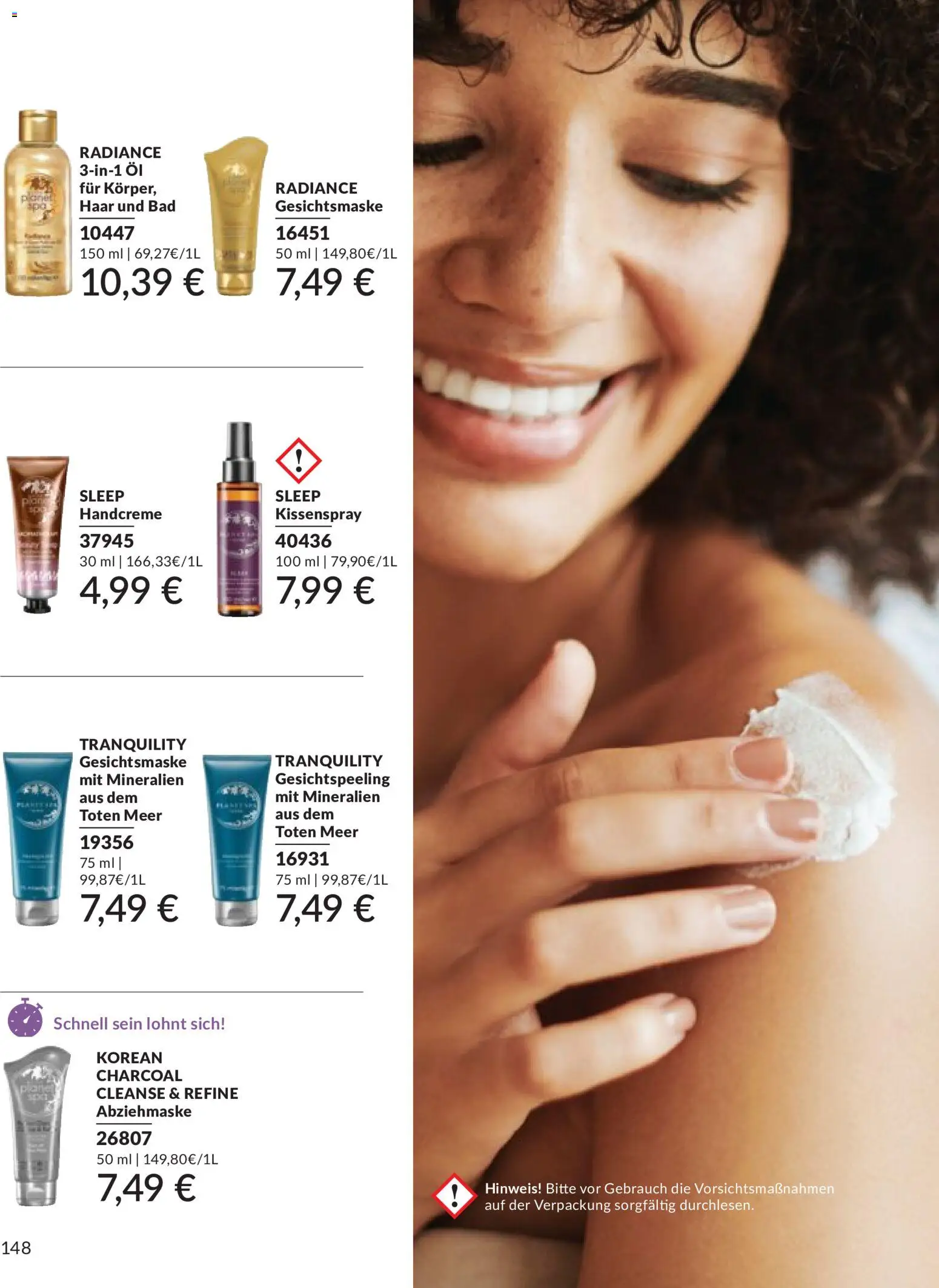 AVON Katalog Mai 2026 – gültig ab 01.05.2026 | Seite: 166 | Produkte: Öl, Bad, Handcreme, Gesichtsmaske