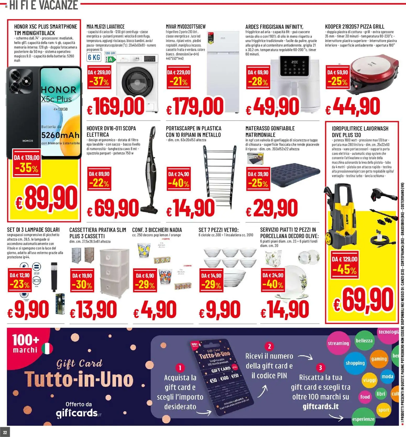 Volantino Famila del 10/08/2026 | Pagina: 22 | Prodotti: Scopa, Gonfiabile, Friggitrice, Materasso