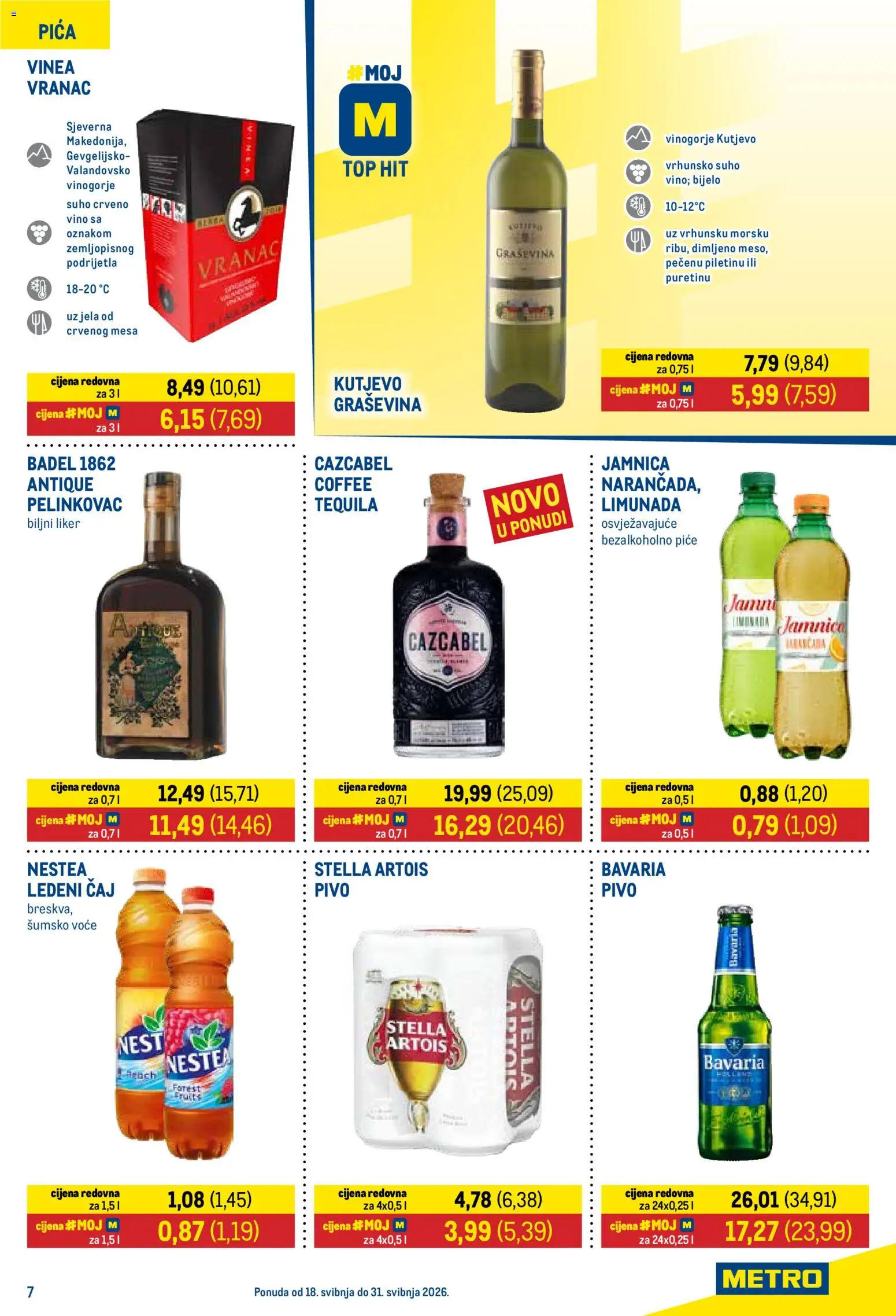Metro katalog | vrijedi od 18.05.2026 | Stranica: 7 | Proizvodi: Šumsko voće, Pivo, Čaj, Jamnica