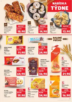 Náhled letáku Donut, s bílou polevou zdobený jemné pečivo rozmrazeno 57 g od 27.05.2026 | Strana: 13