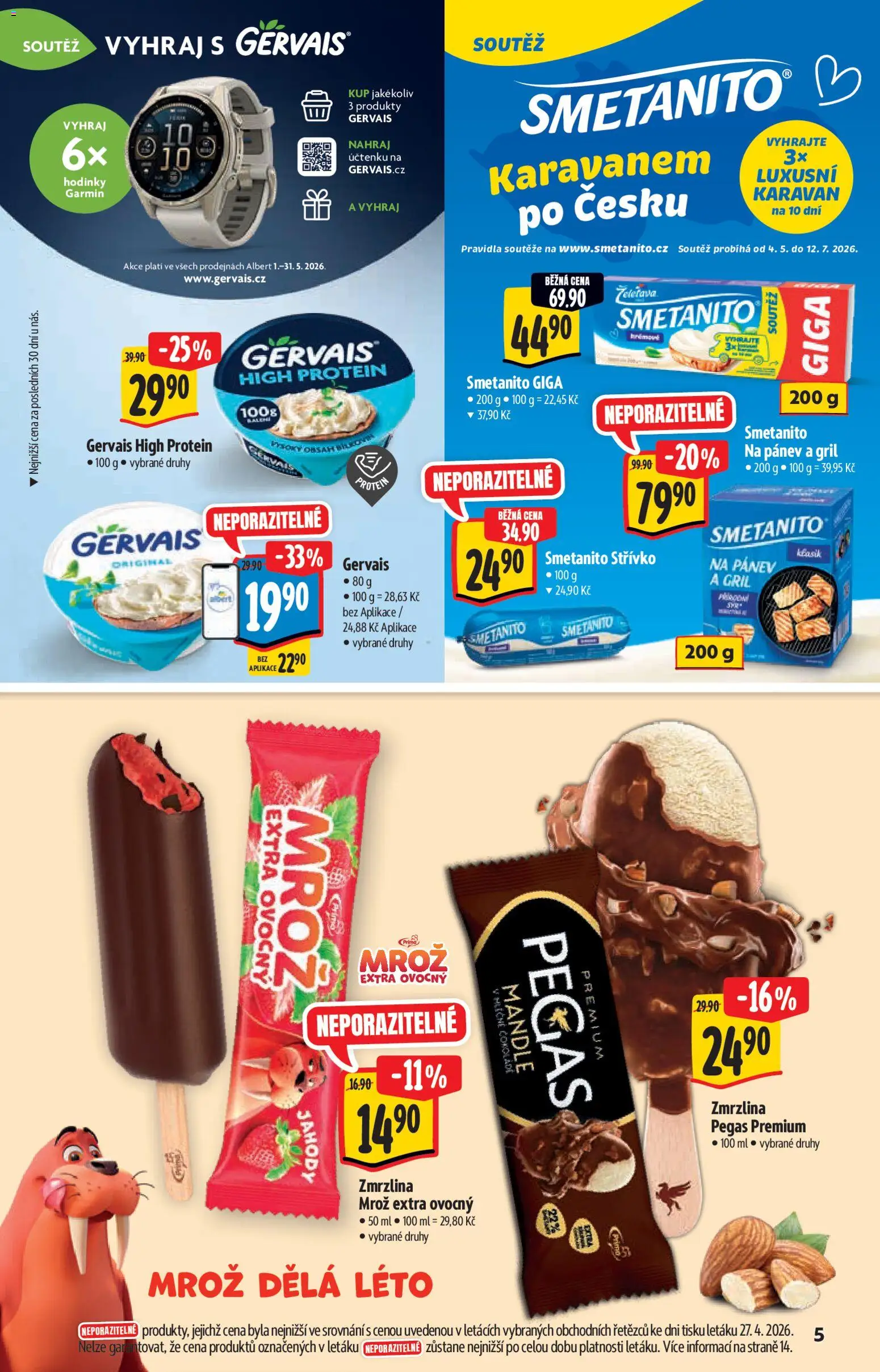Albert katalog - Supermarket od 06.05.2026 | Strana: 5 | Produkty: Pánev, Jahody, Hodinky, Gervais