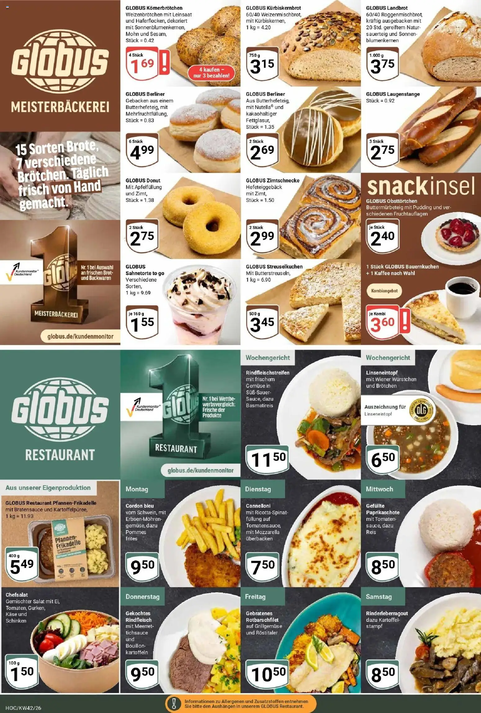 Globus Prospekt Hockenheim (ab 12.10.2026) » Angebote online | Seite: 8 | Produkte: Wiener wurstchen, Mozzarella, Schinken, Reis