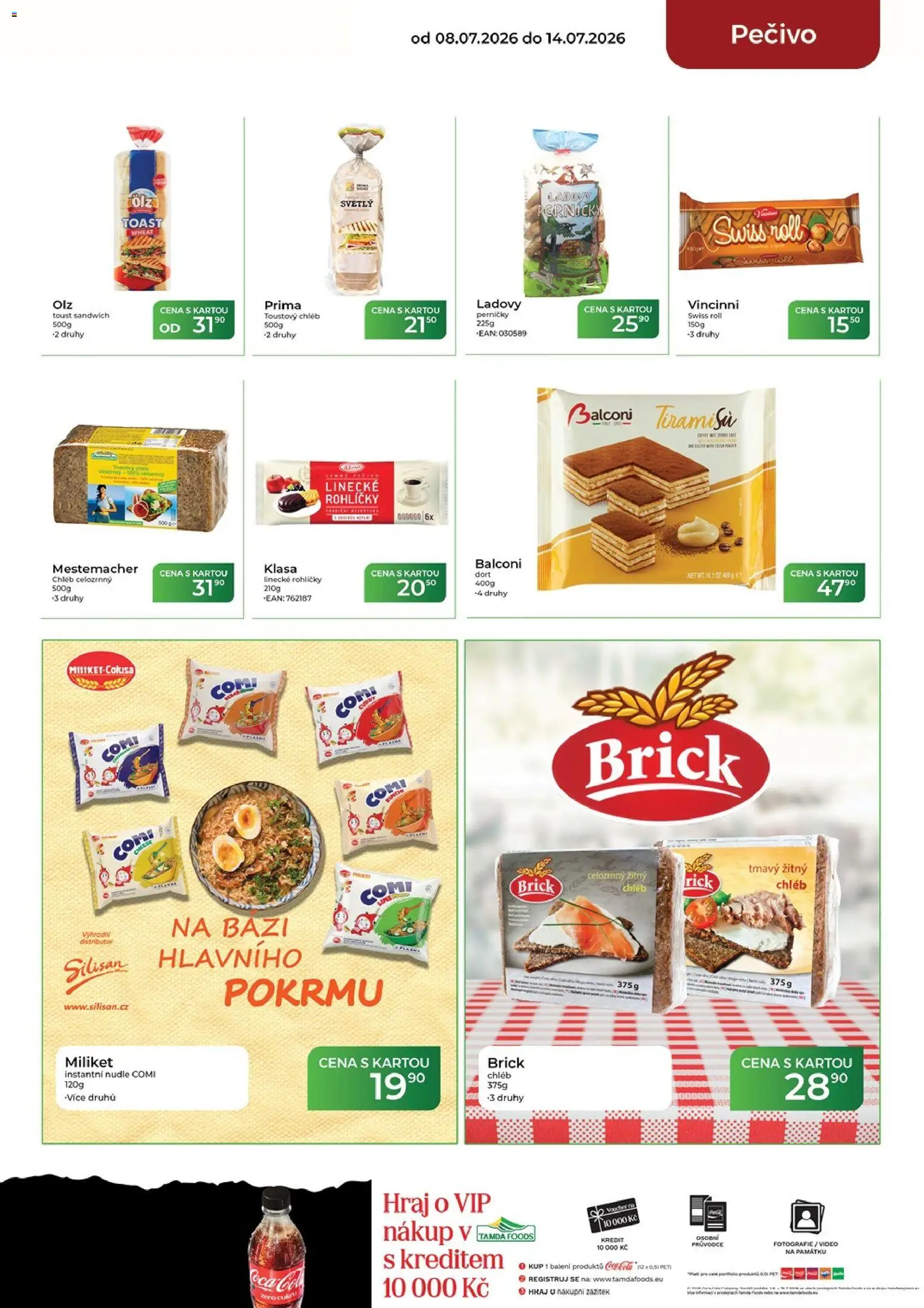 Tamda Foods leták od 08.07.2026 | Strana: 25 | Produkty: Chléb, Coca cola, Linecké rohlíčky, Perníčky