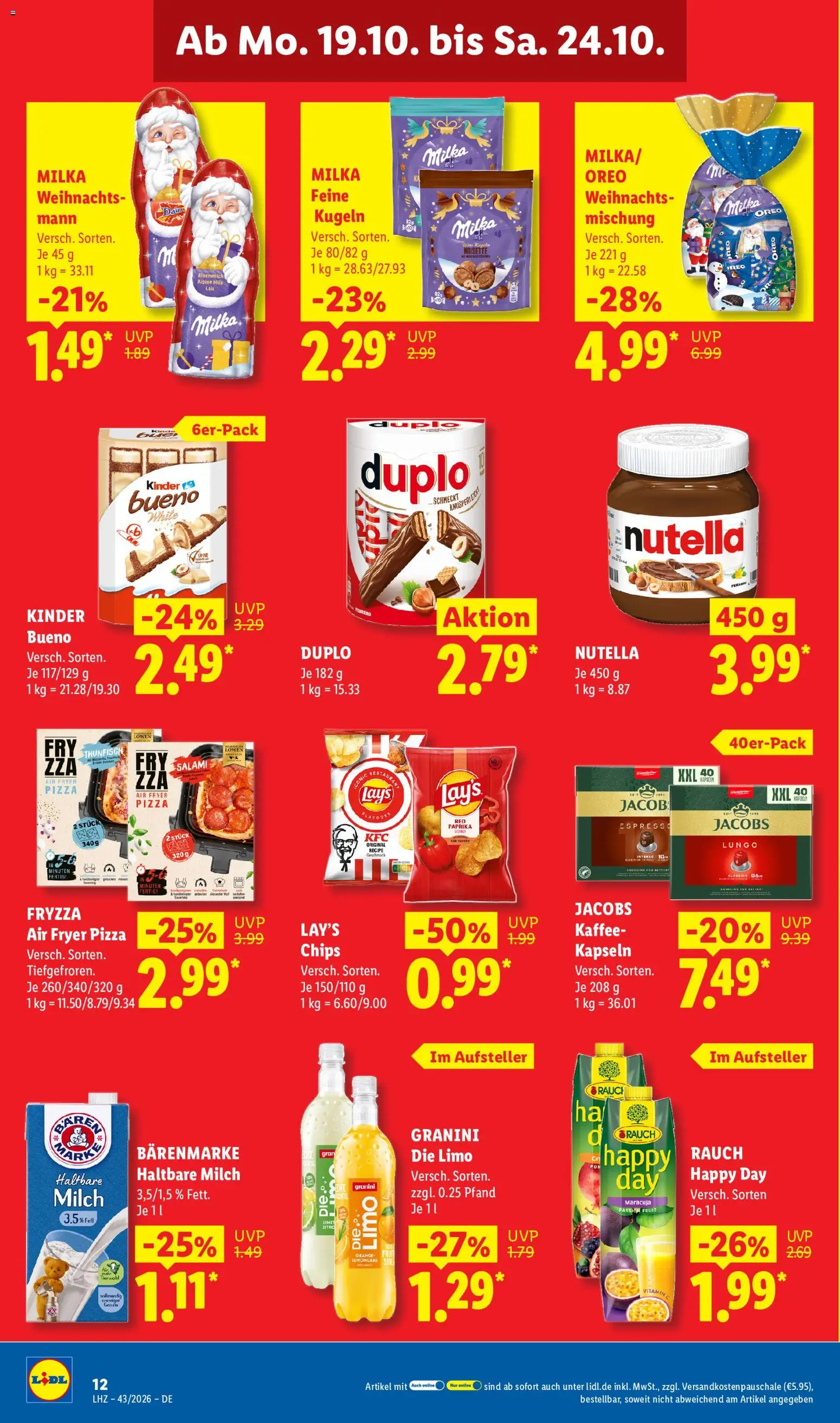Lidl Německo leták od 19.10.2026 | Strana: 22 | Produkty: Vitamin c, Paprika, Granini, Nutella