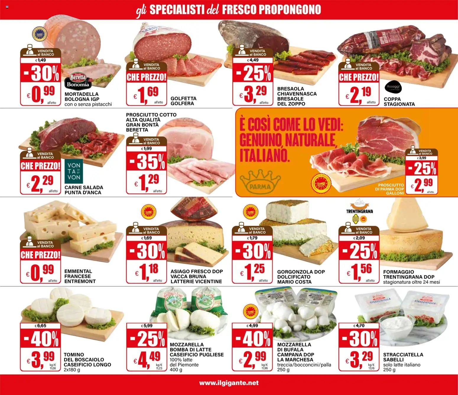Volantino Il Gigante del 02/07/2026 | Pagina: 25 | Prodotti: Bresaola, Mozzarella, Latte, Tomino