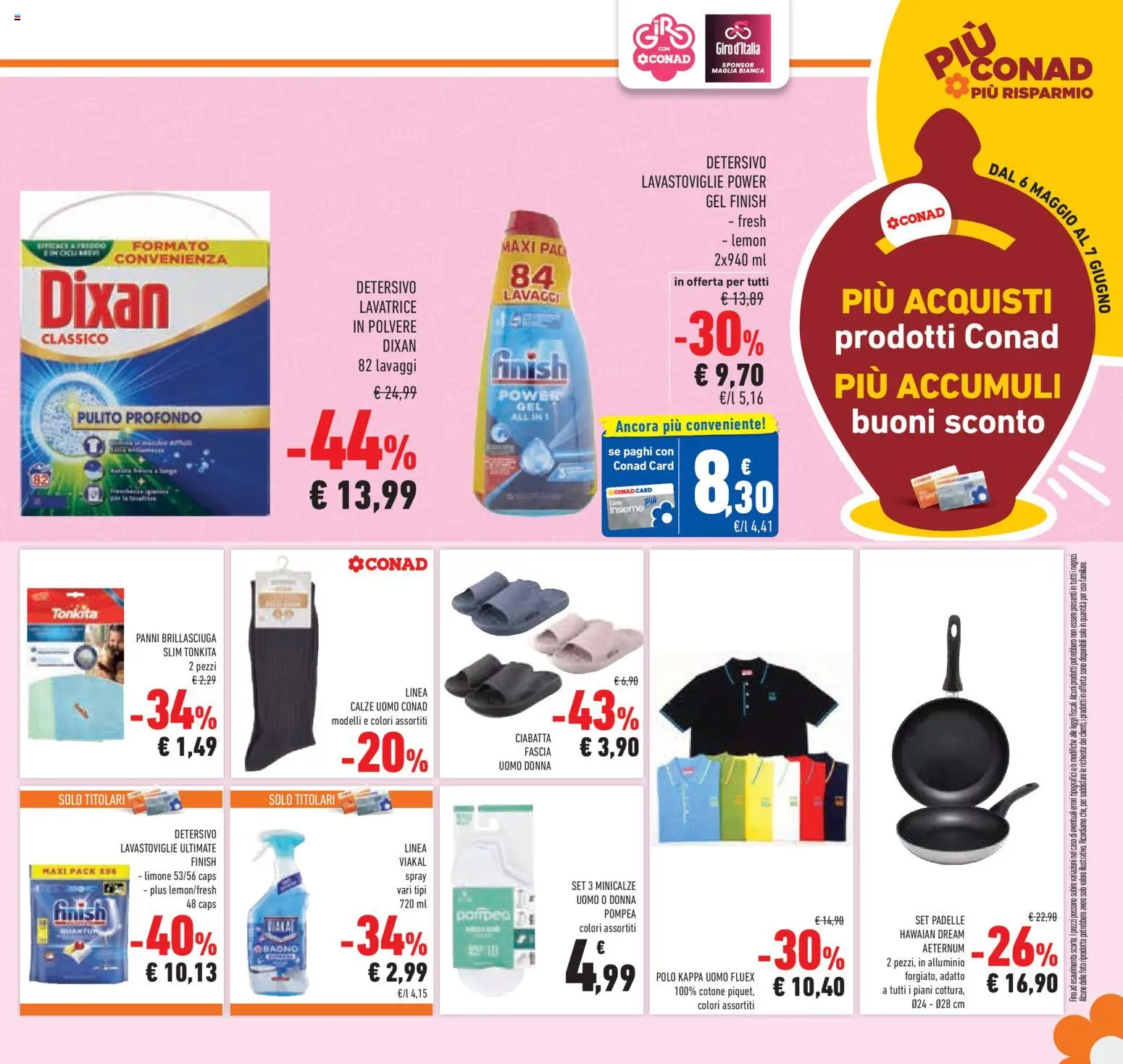 Volantino Conad del 06.05.2026 | Pagina: 27 | Prodotti: Lavatrice, Lavastoviglie, Polo, Alluminio