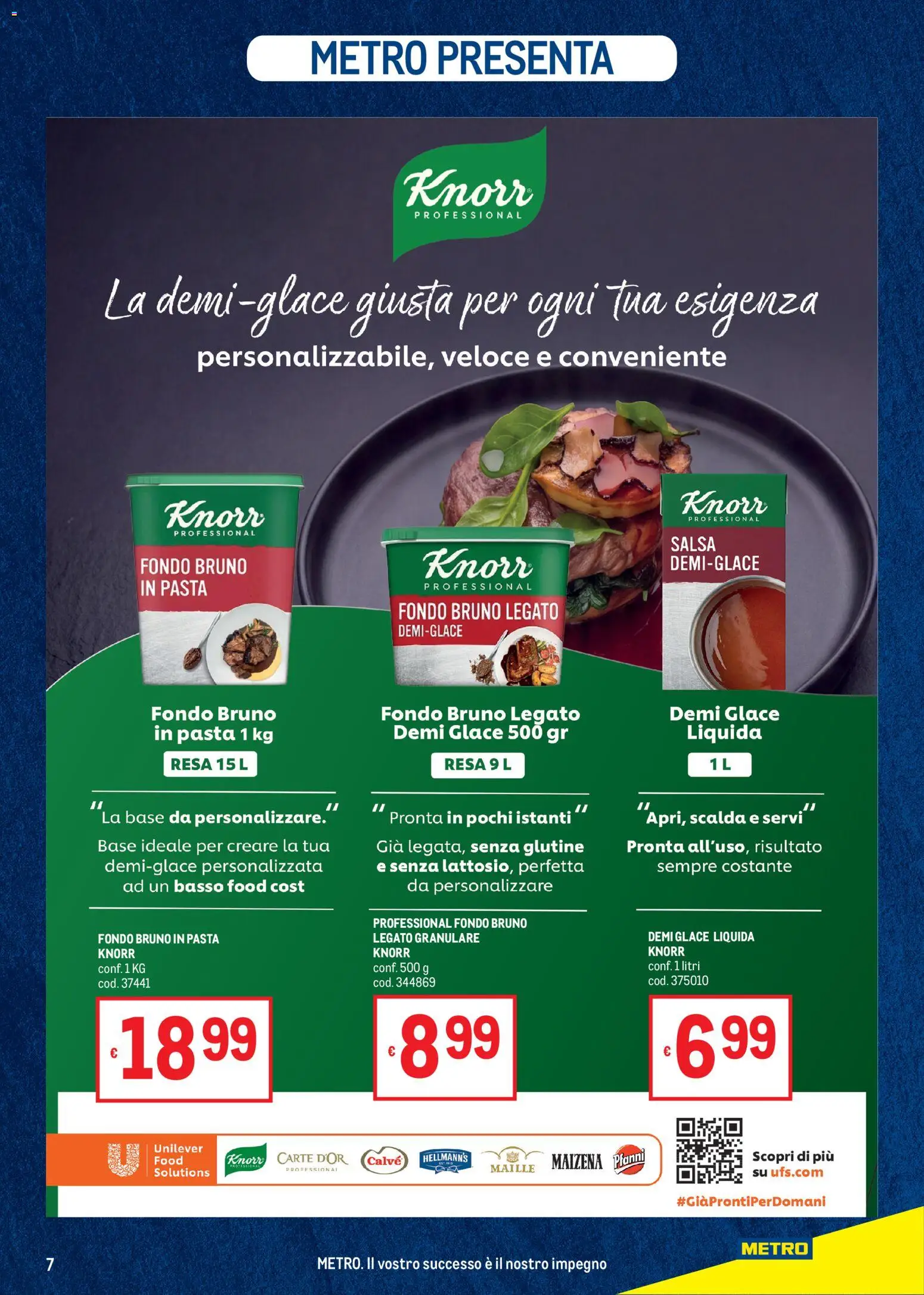 Volantino Metro del 08/10/2026 | Pagina: 7 | Prodotti: Senza glutine, Salsa, Pasta, Basso