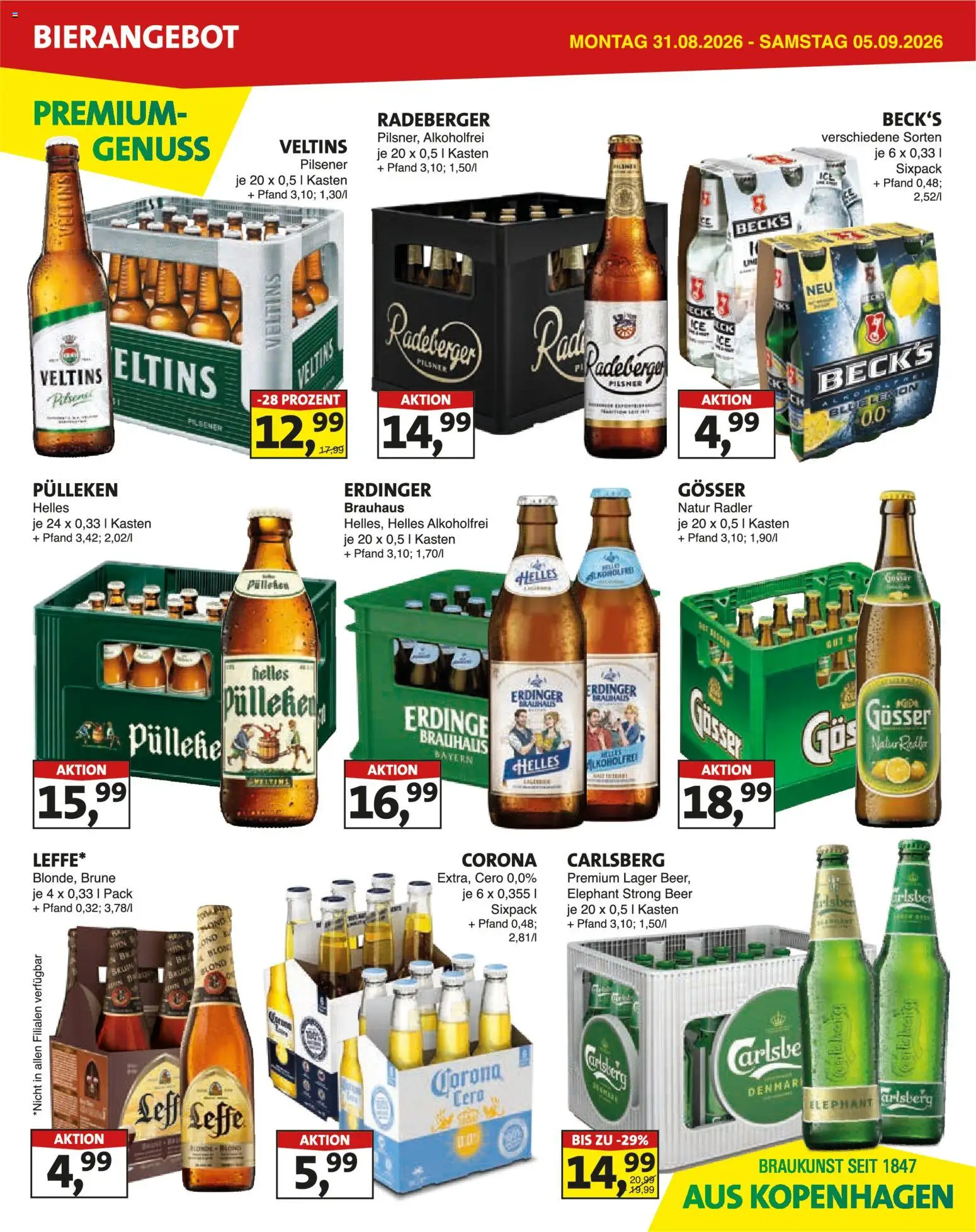 Lösch Depot Prospekt – gültig ab 31.08.2026 | Seite: 2 | Produkte: Erdinger, Carlsberg, Radler, Radio