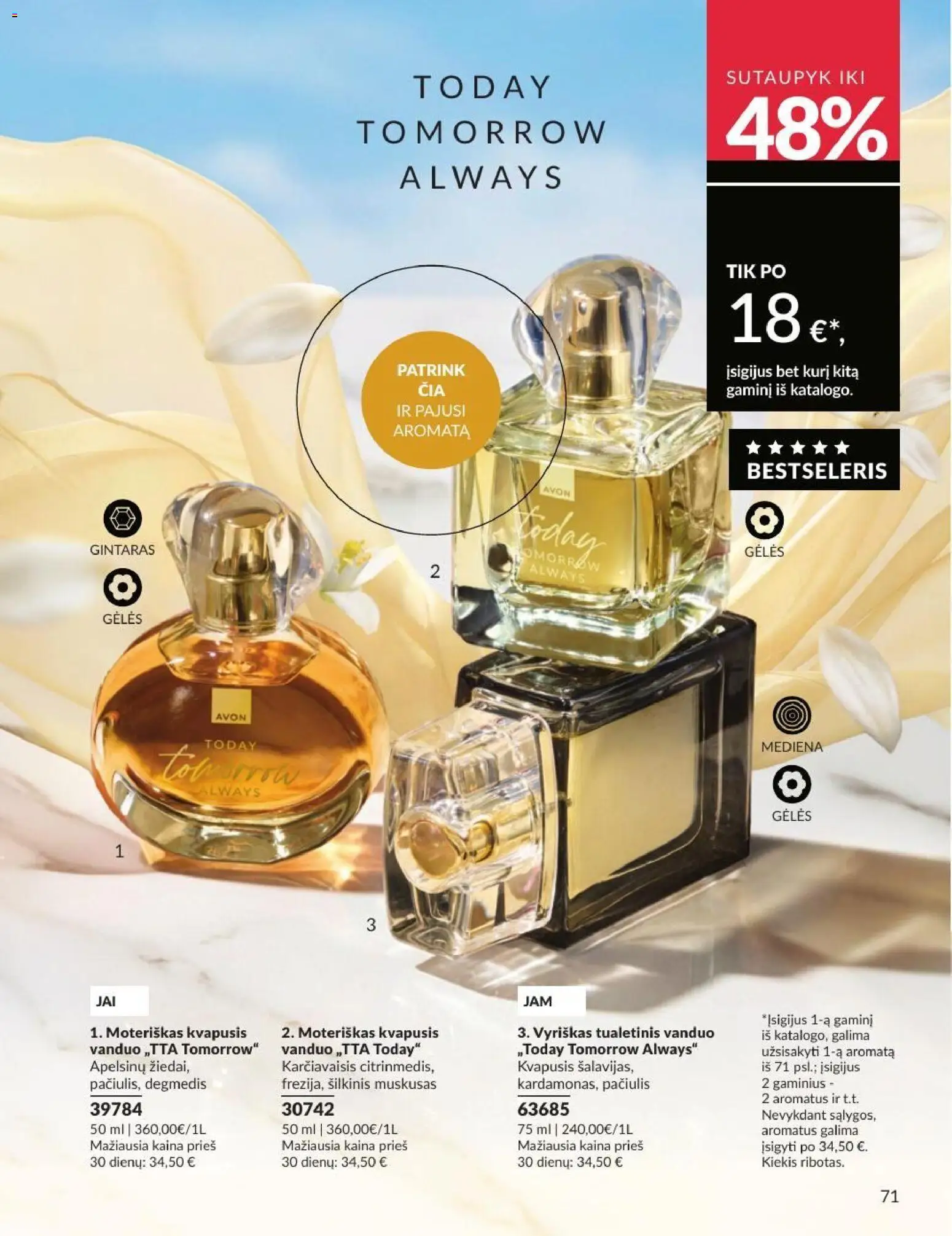 AVON akcijos nuo 2026.07.01 | Puslapis: 71 | Prekių: Tualetinis vanduo