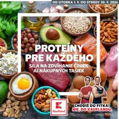 Kaufland SK szórólap - amely érvényes a következő dátumtól: 2026.09.01.