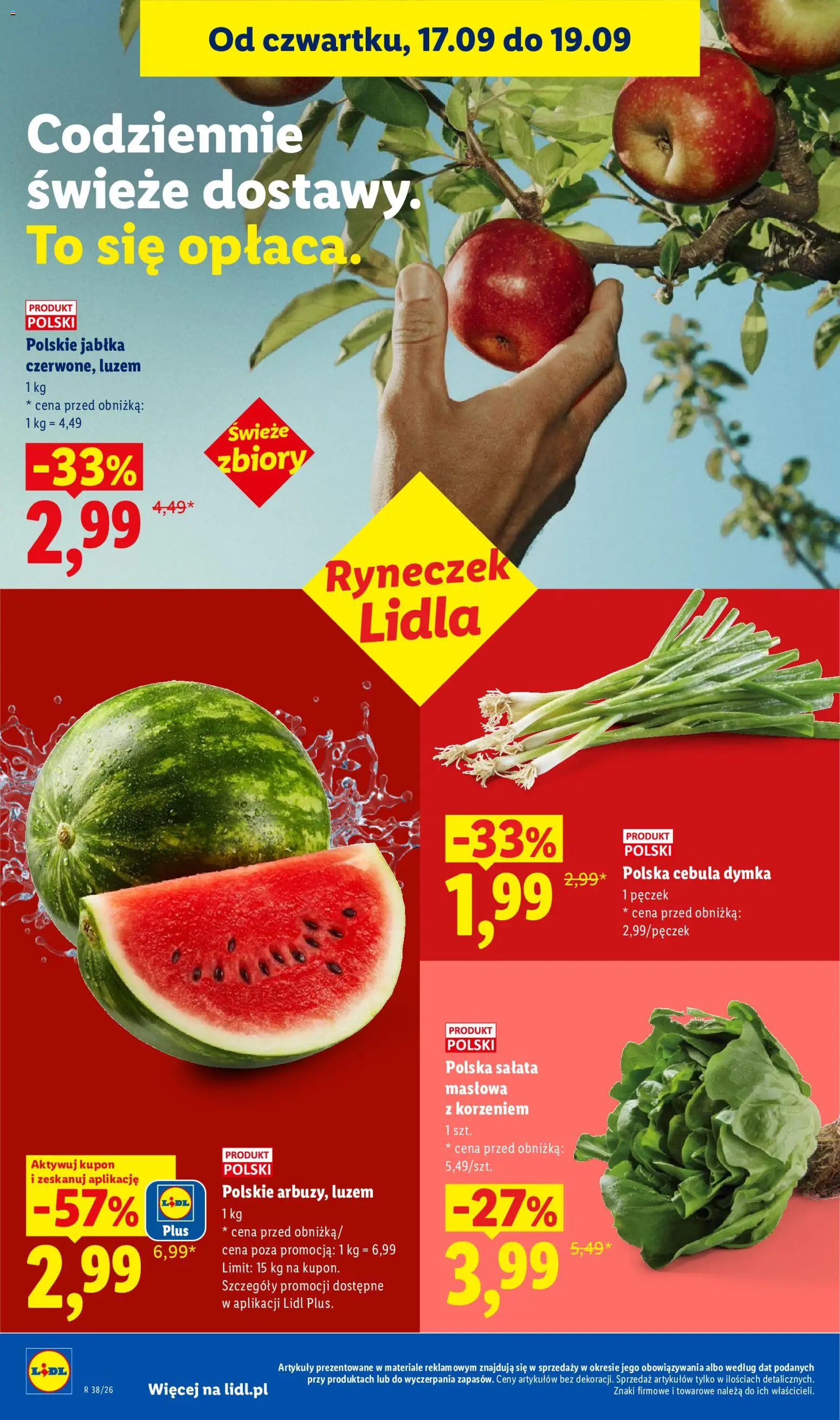 Lidl Polsko leták od 17.09.2026 | Strana: 42 | Produkty: Jablka
