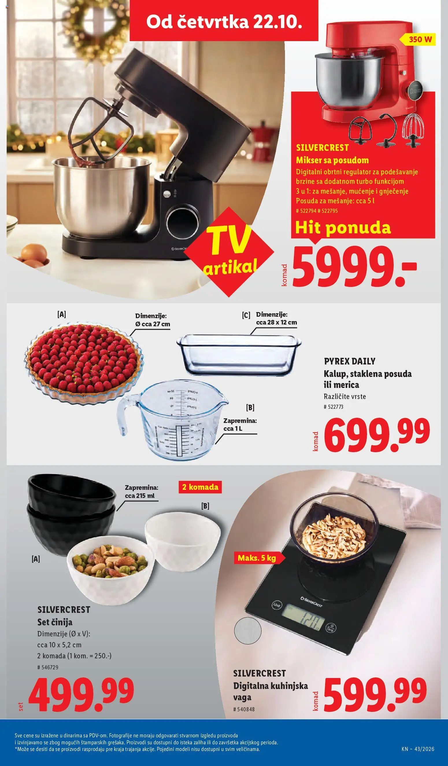 Lidl katalog - važi od 22.10.2026 | Strana: 77 | Proizvode: Silvercrest, Mikser, Vaga, Kuhinjska vaga