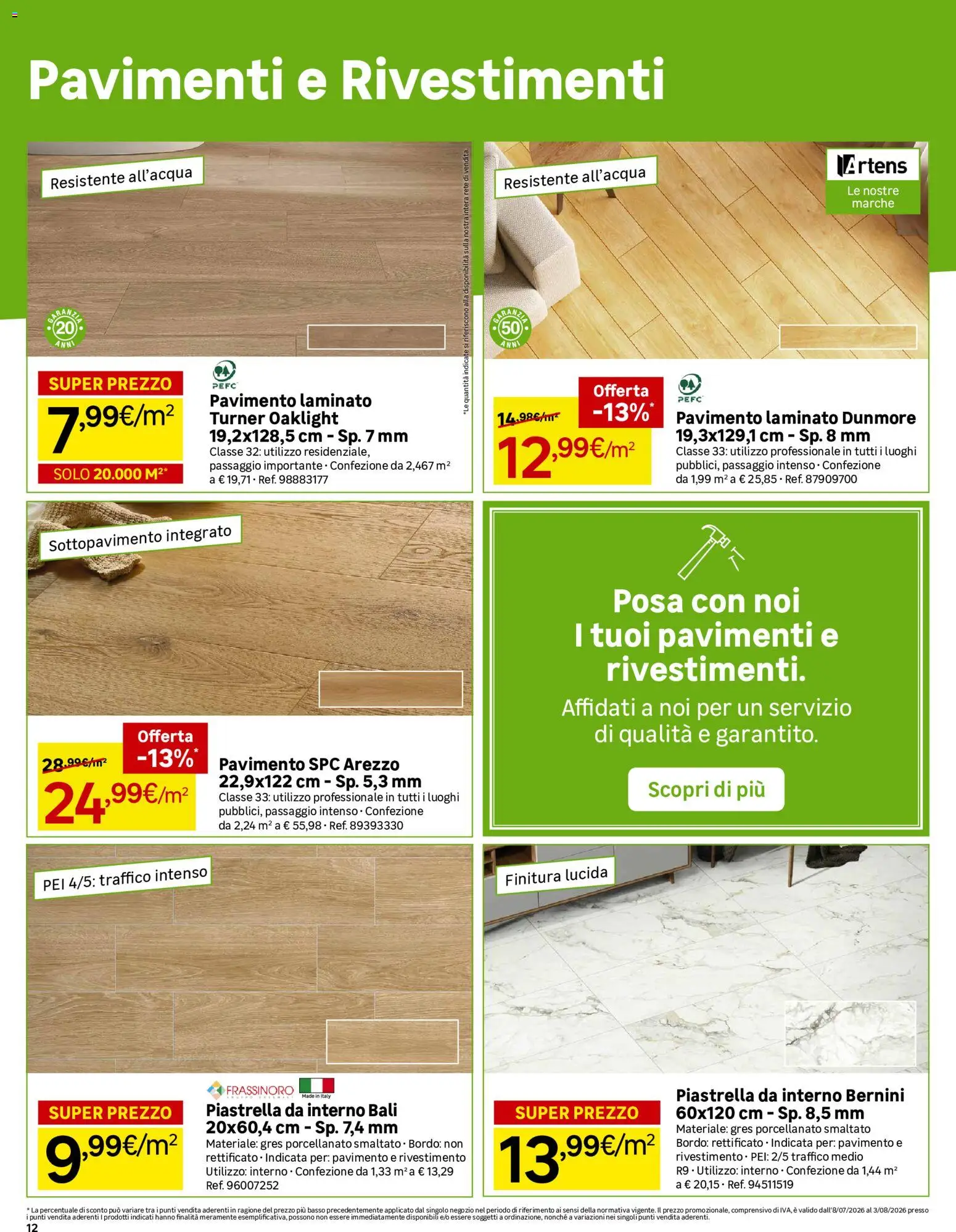 Volantino Leroy Merlin del 08/07/2026 | Pagina: 12 | Prodotti: Pavimento