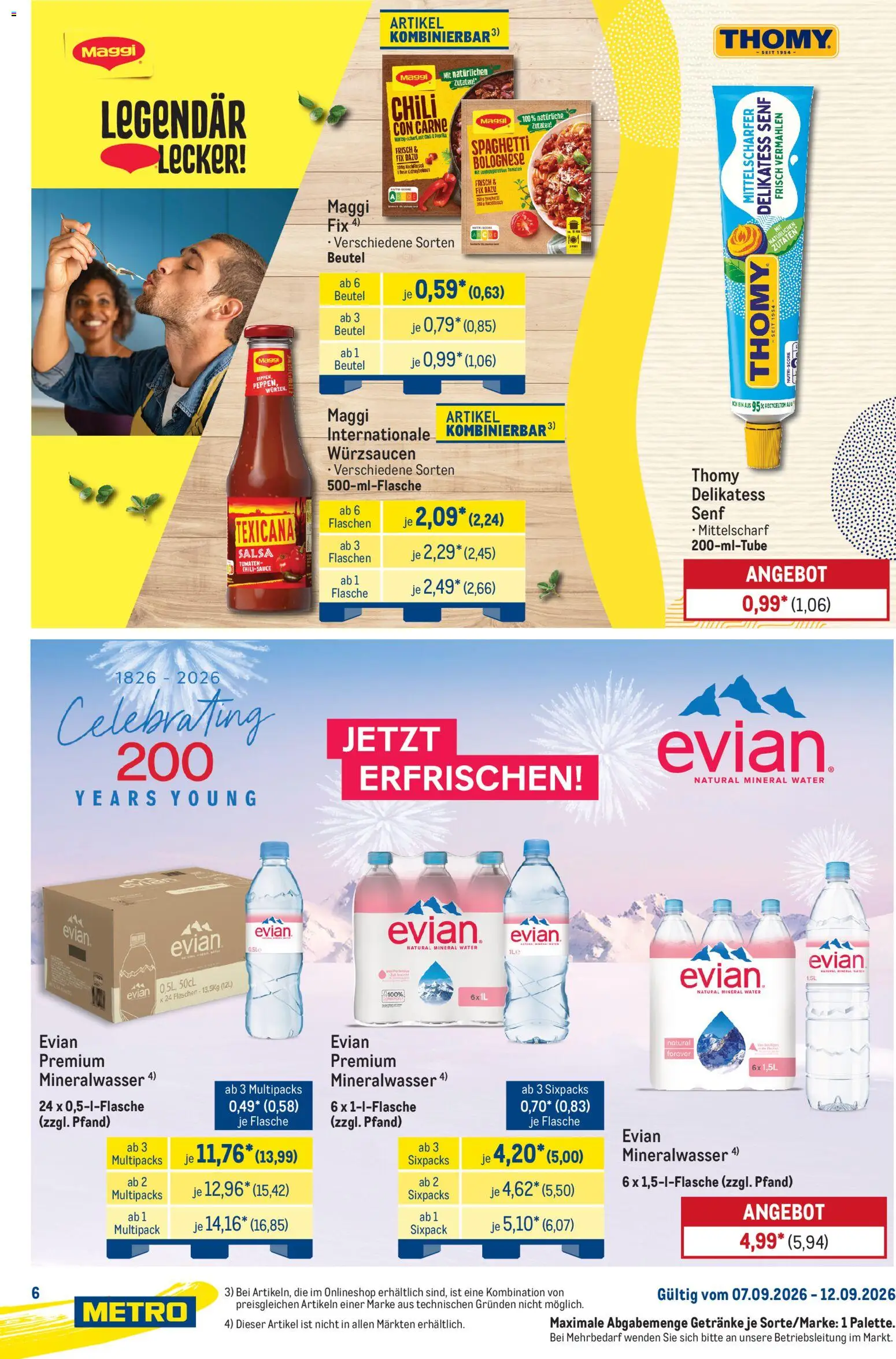 Metro Starke Marken – gültig ab 07.09.2026 | Seite: 6 | Produkte: Maggi, Tomaten, Chili, Hackfleisch