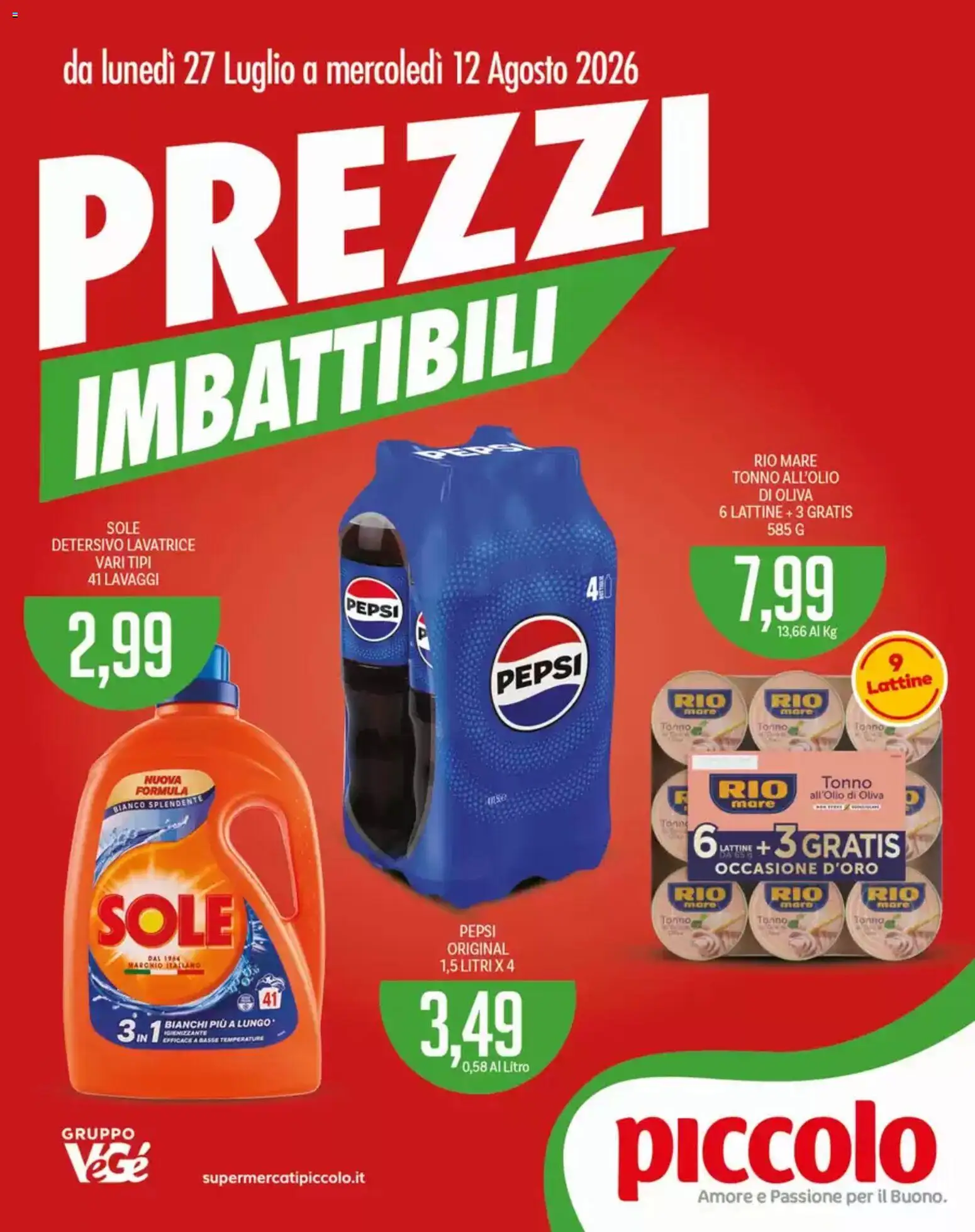 Volantino Piccolo del 27/07/2026 | Pagina: 1