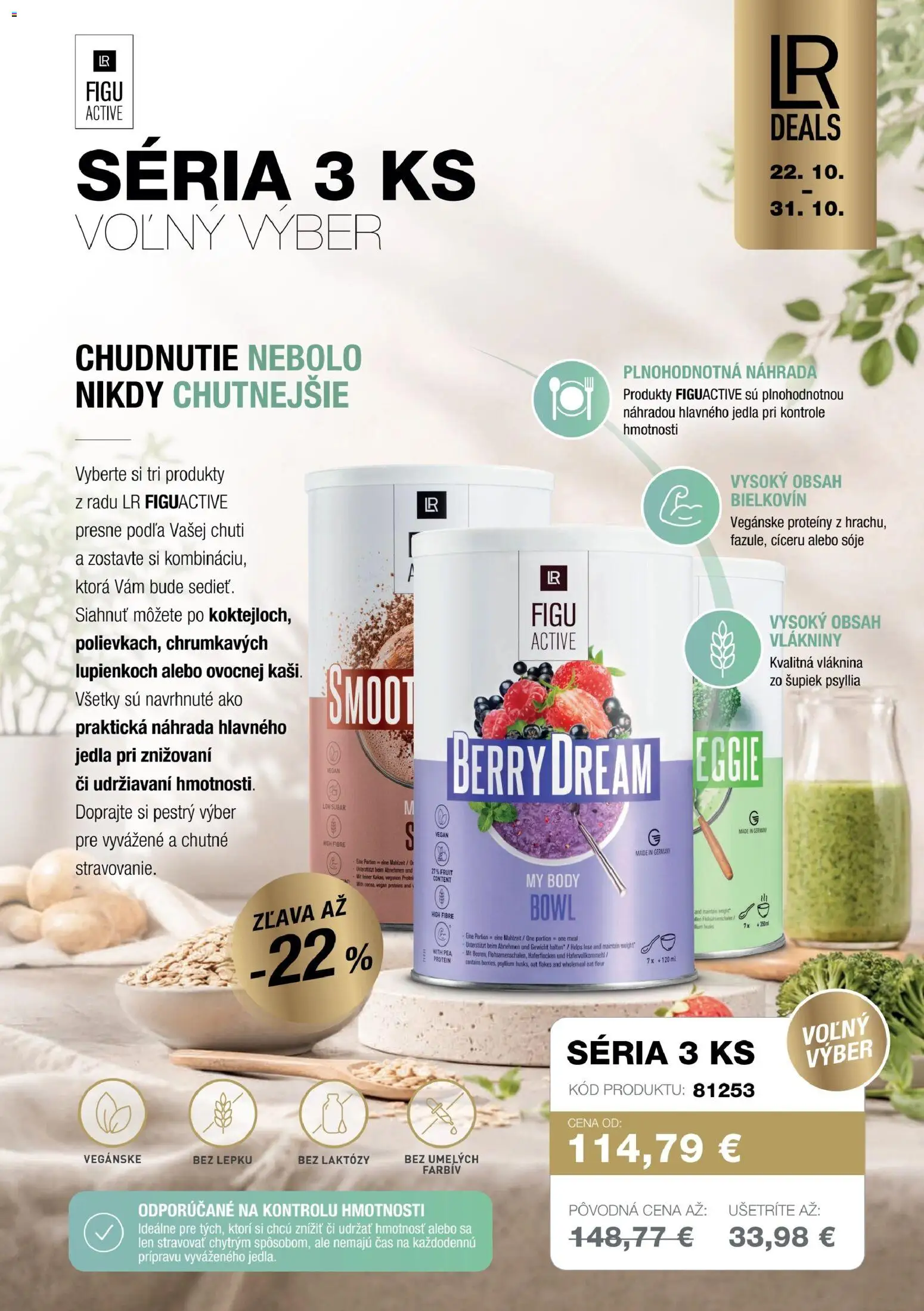 Nové LR akcie – leták je platný od 22.10.2026 | Strana: 2 | Produkty: Protein