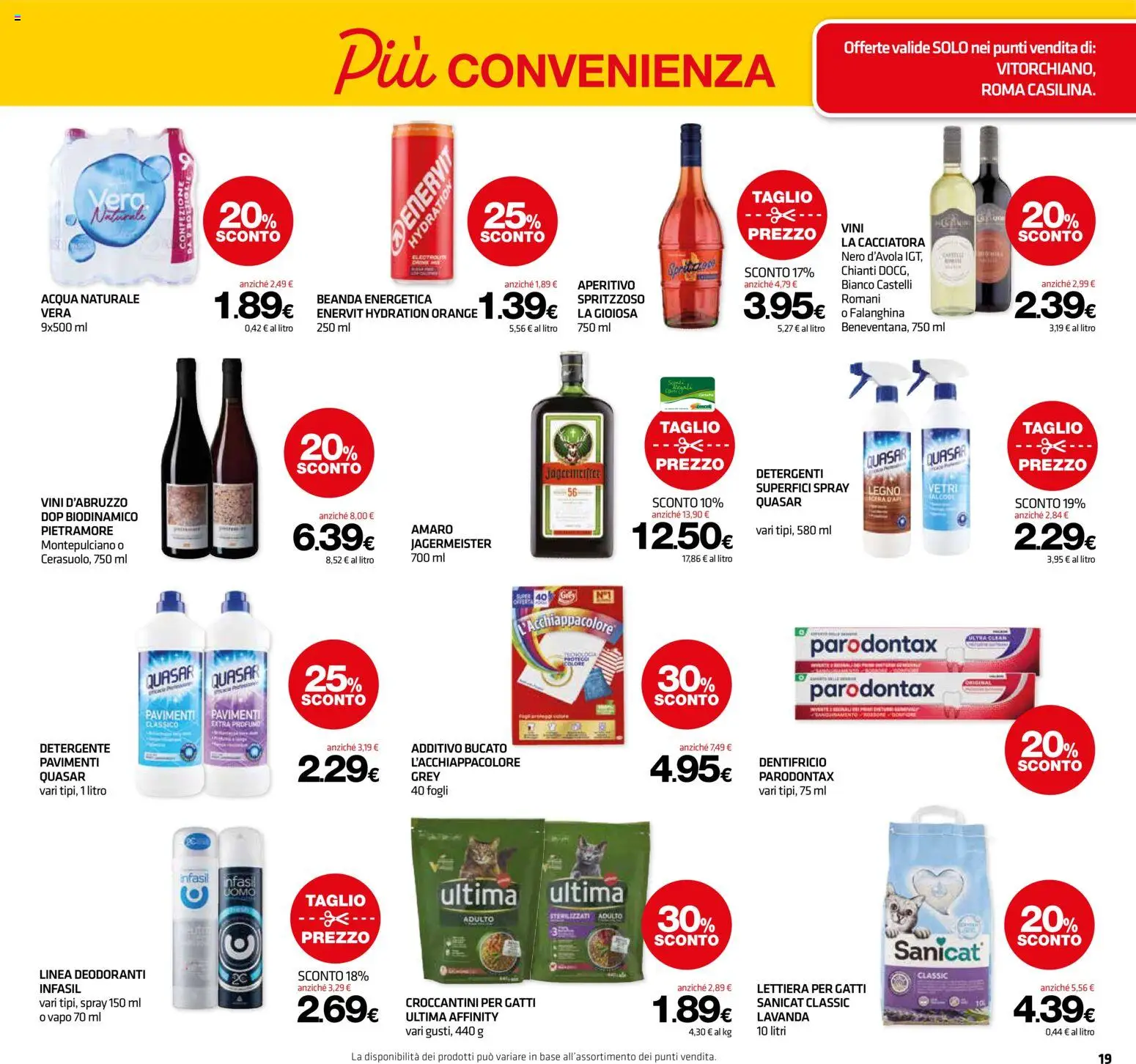 Volantino Superconti del 27/08/2026 | Pagina: 19 | Prodotti: Detergente, Taglio, Acqua naturale, Lavanda