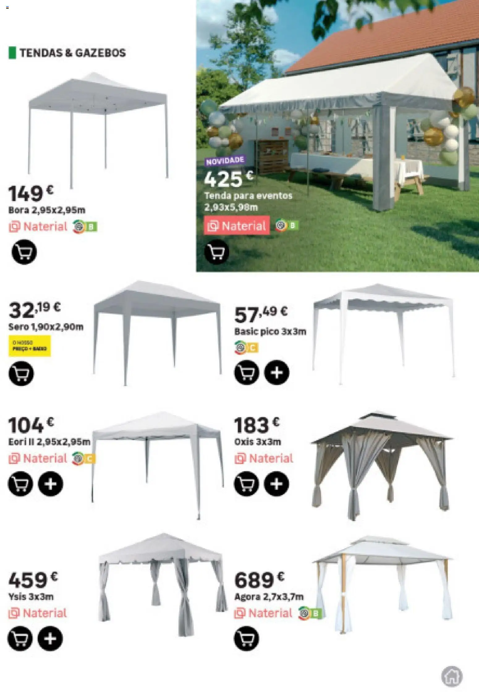 Leroy Merlin Arquipélago da Madeira Jardim │ válido de 12.03.2026 | Página: 37 | Produtos: Tenda