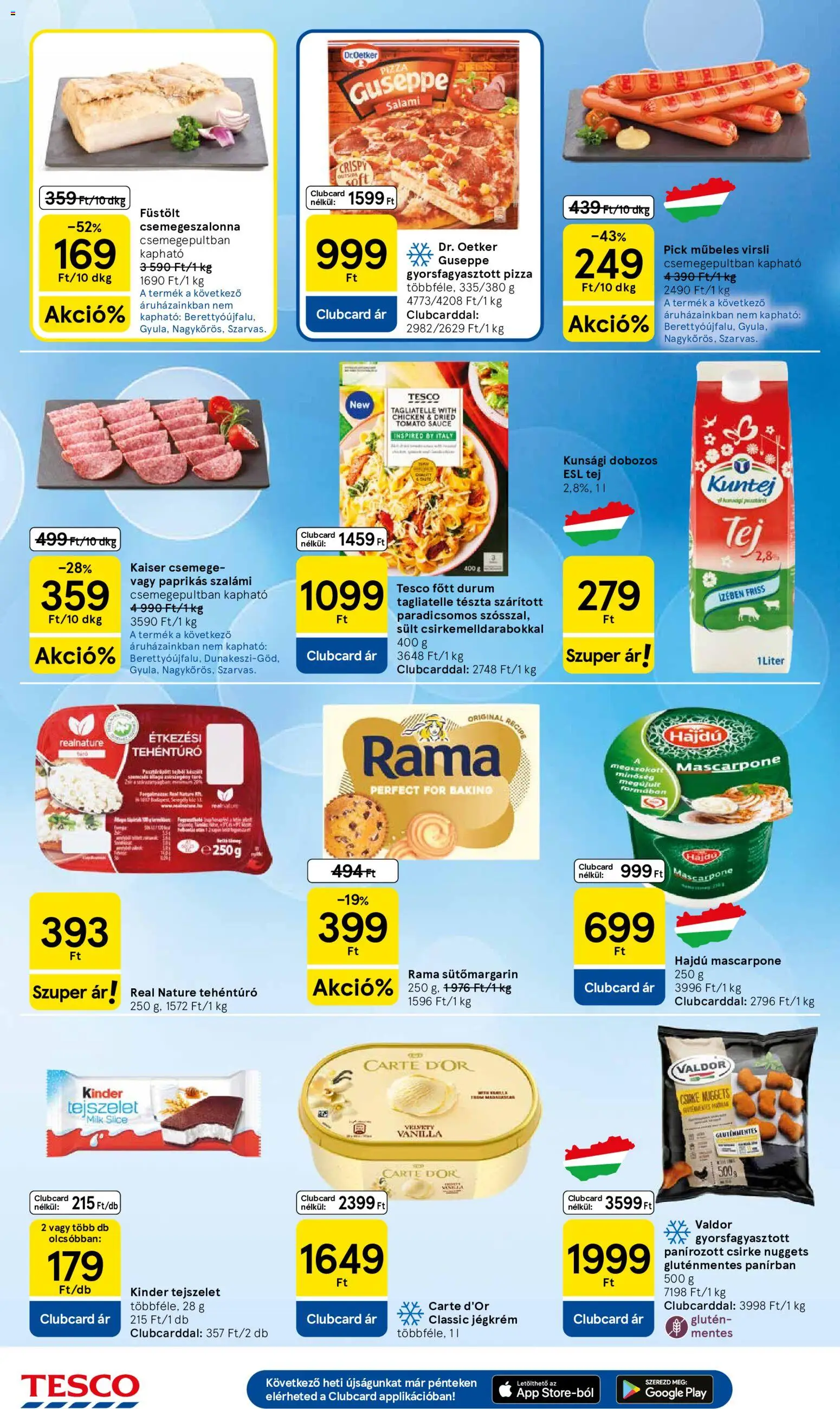Tesco akciós ujság - amely érvényes a következő dátumtól: 2026.08.13. | Oldal: 4 | Termékek: Dr. Oetker, Pizza, Tészta, Gyorsfagyasztott