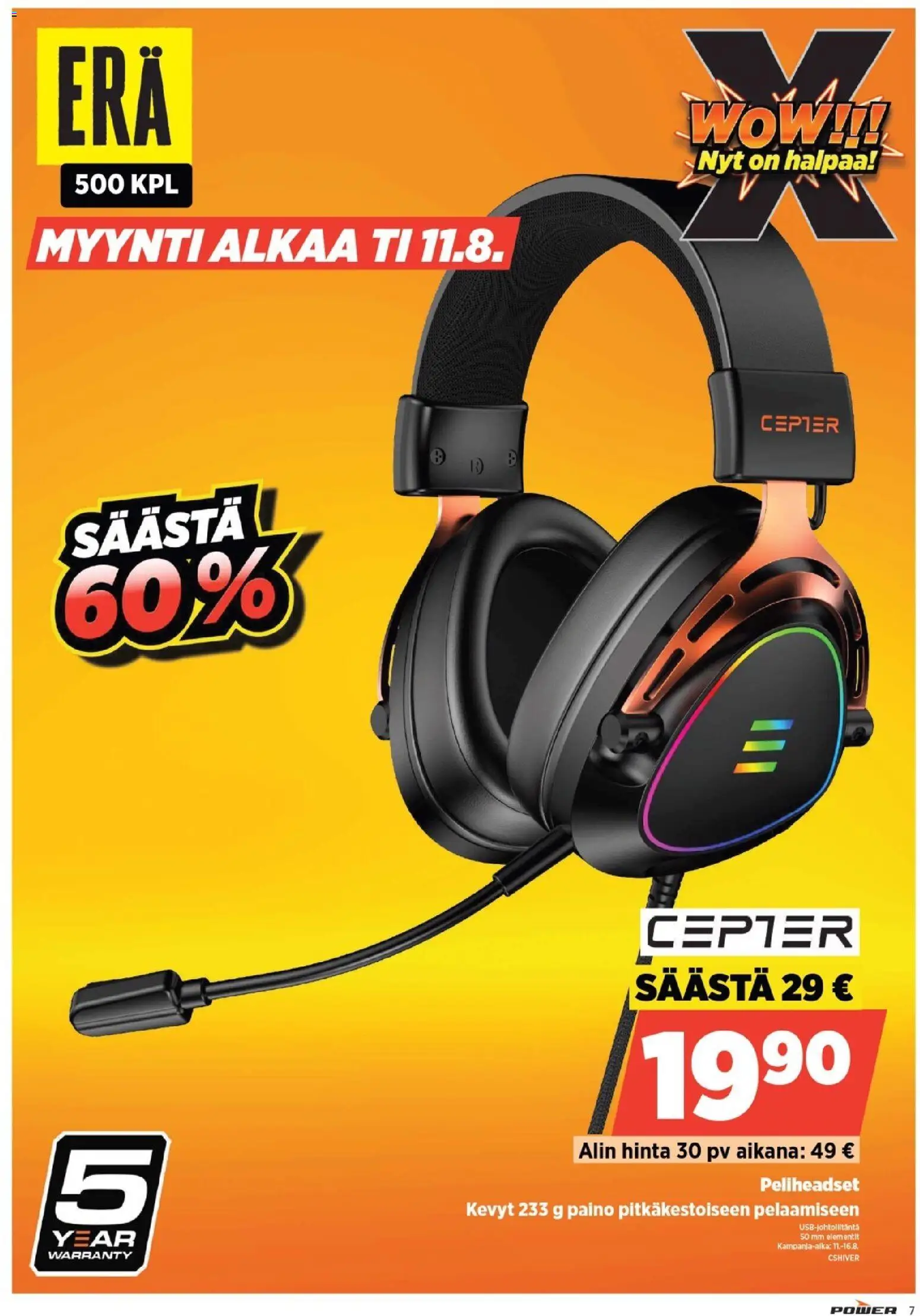 Power tarjoukset – voimassa 10/08/2026 alkaen | Sivu: 7