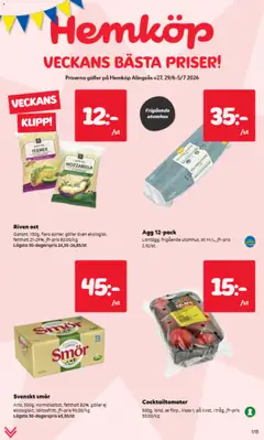 Hemköp erbjudanden - Förhandsvisning av reklamblad från butik Hemköp aktuell från 29/06/2026