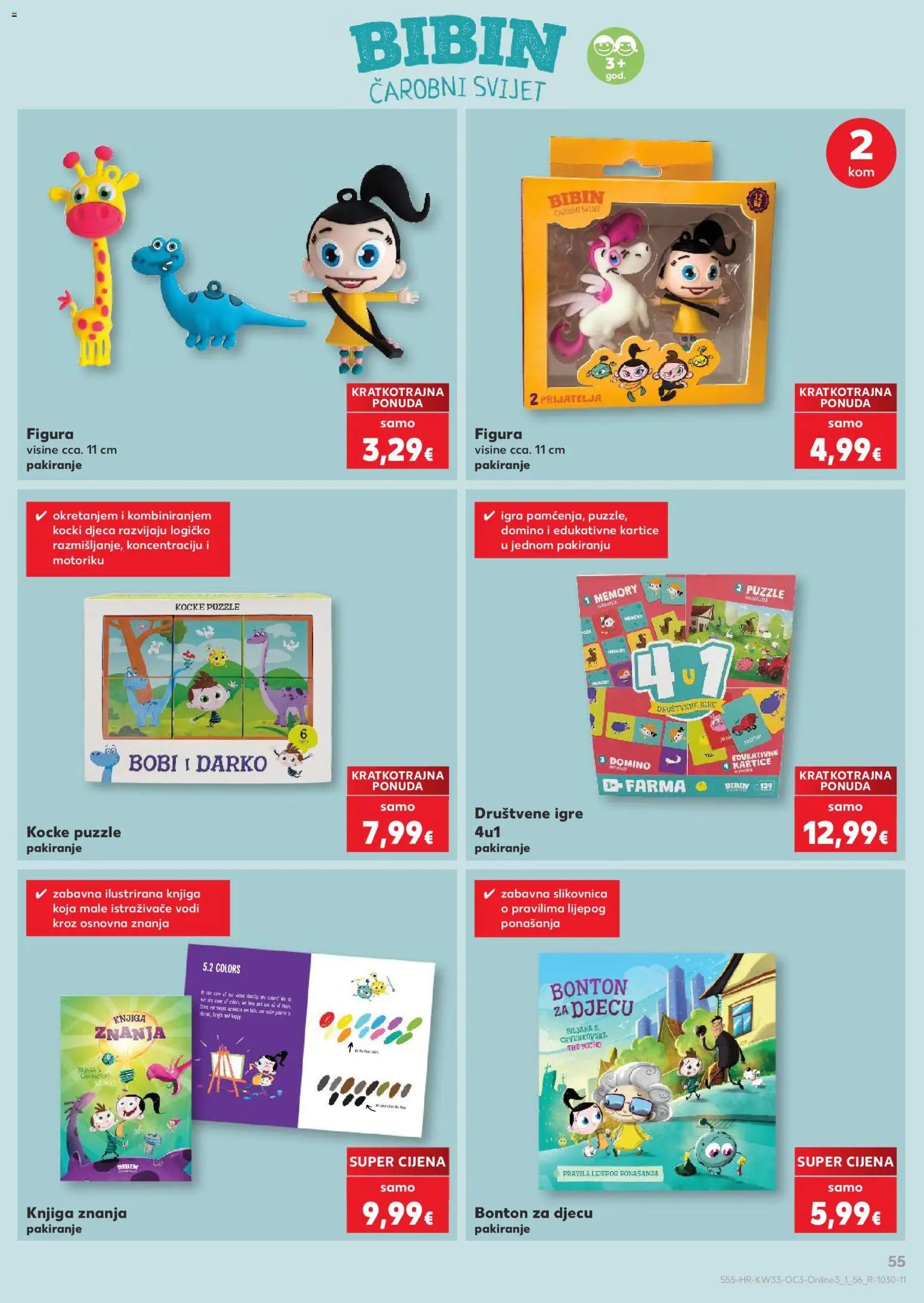 Kaufland katalog | vrijedi od 10.08.2026 | Stranica: 55 | Proizvodi: Društvene igre, Knjiga, Igra, Bobi